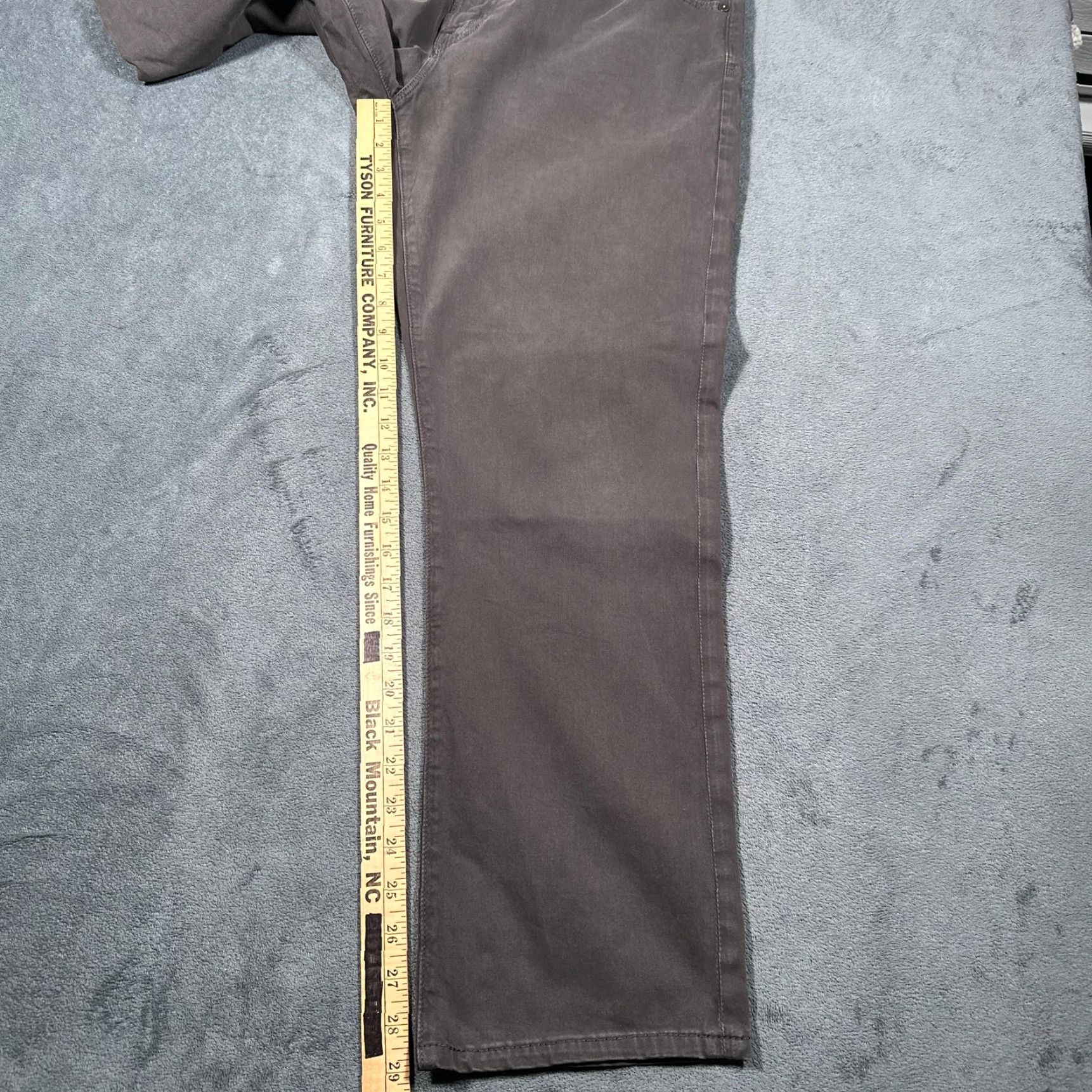 Denime VINTAGE AG Adriano Goldschmied Everett Jeans Men 35x29 Gray Slim Straight Denim Casual Size US 35 - 4 Thumbnail