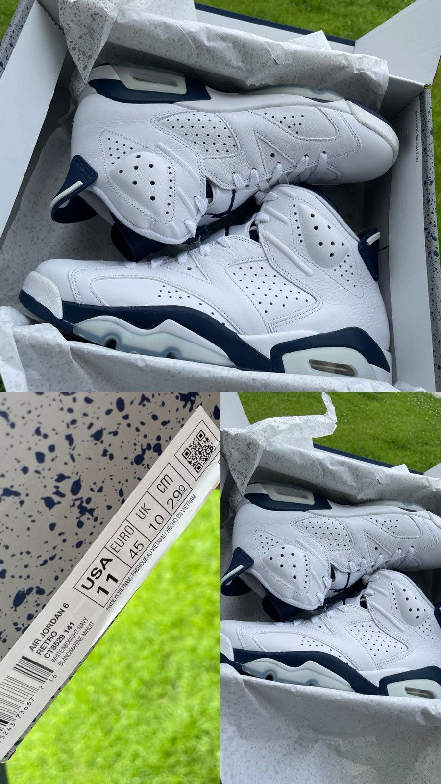 Jordan Brand Midnight Navy Jordan 6s Size US 11.5 / EU 44-45 - 1 Thumbnail