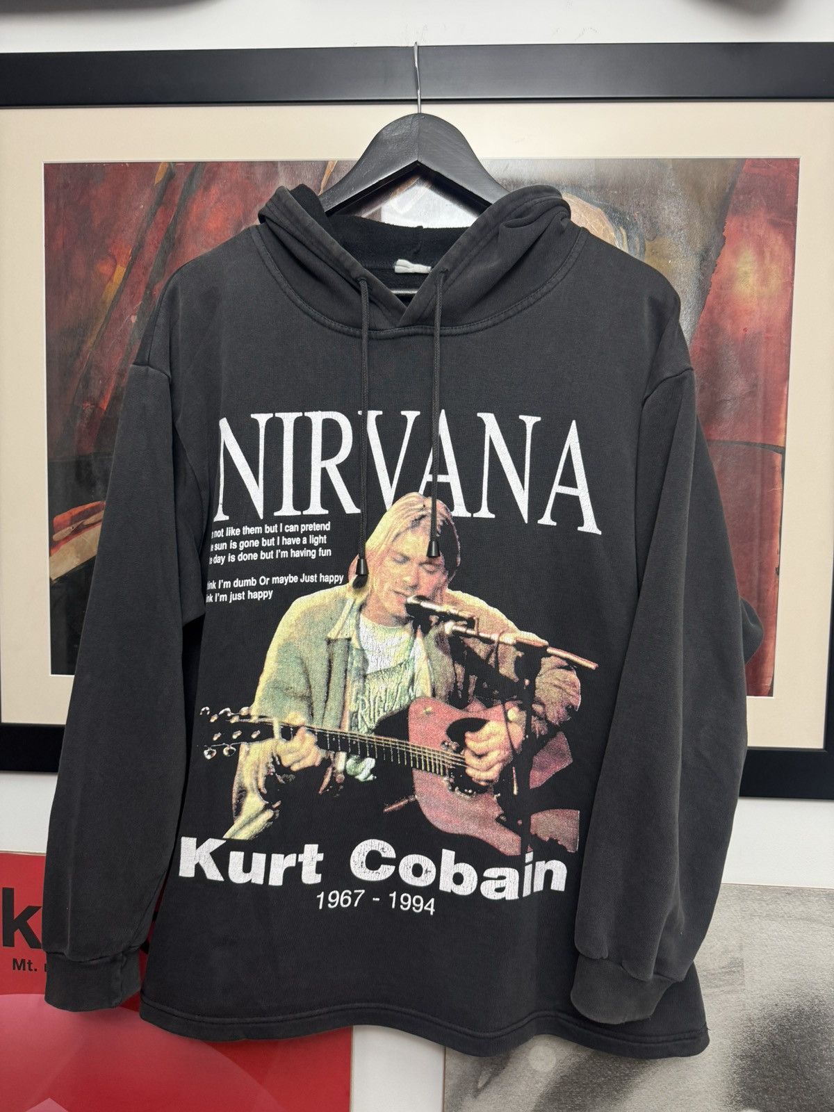 Nirvana Vintage 90s Rare Nirvana Band Hoodie Kurt Cobain Grunge Hype Size US M / EU 48-50 / 2 - 1 Thumbnail