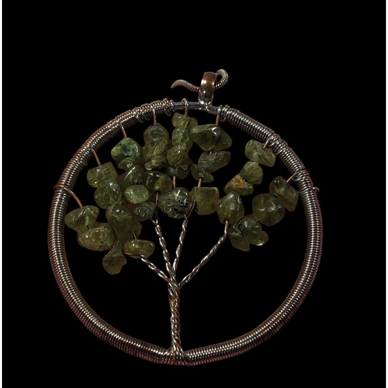 Other Mystical Silver Tone And Green Stone Tree Of Life Necklace Size ONE SIZE - 10 Thumbnail