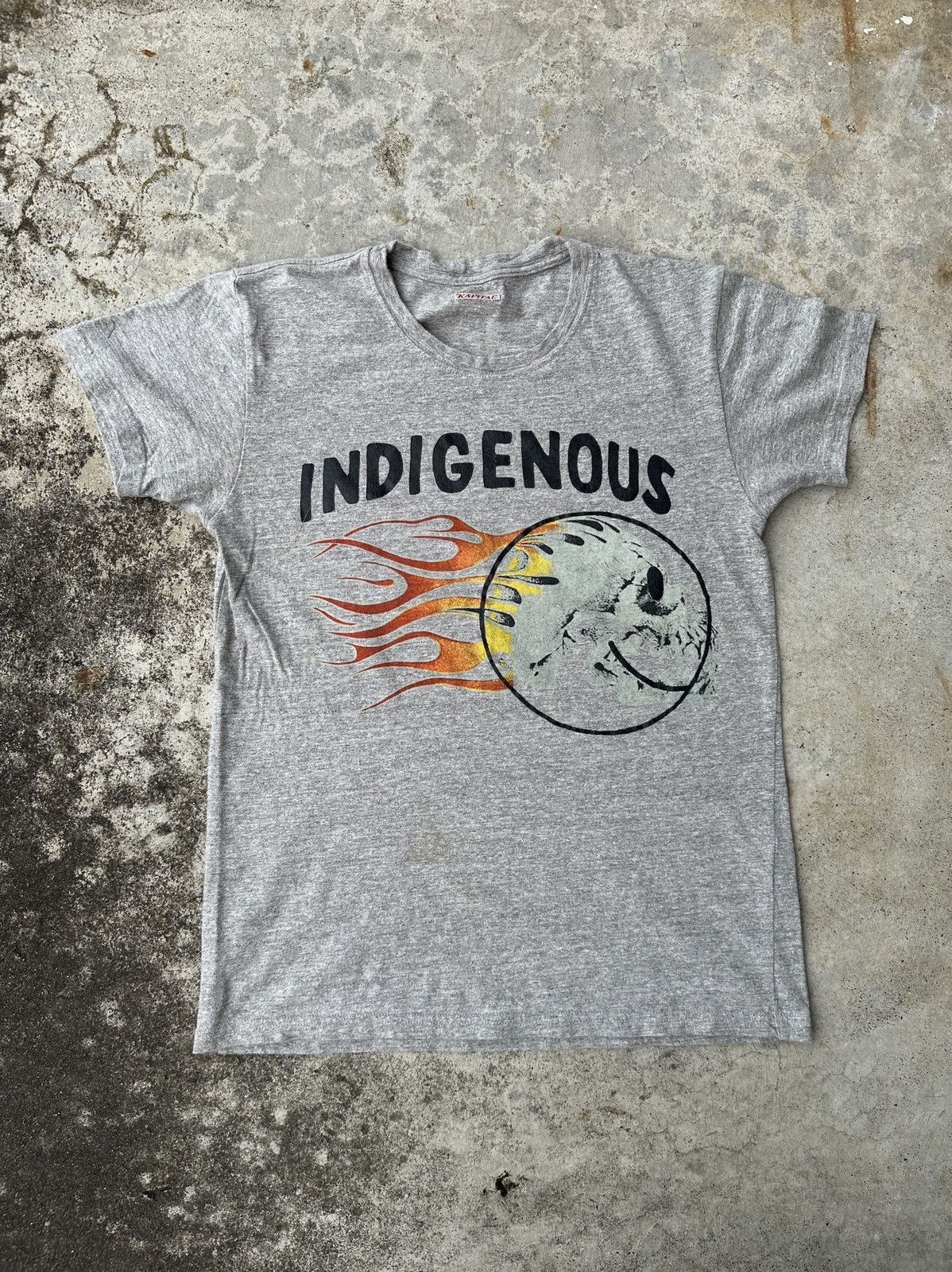 Kapital Kountry Indigenous Flames Skull Smiley face graphic tee Size US M / EU 48-50 / 2 - 1 Thumbnail