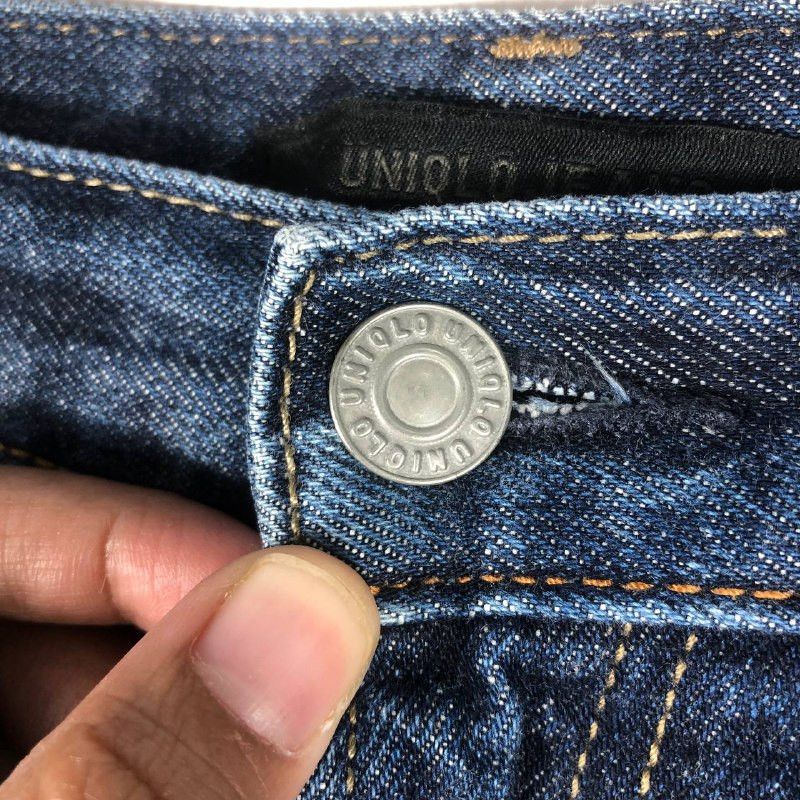 Jean × Uniqlo × Vintage Vintage Uniqlo Straight Cut Men Denim Jeans Size US 32 / EU 48 - 7 Thumbnail