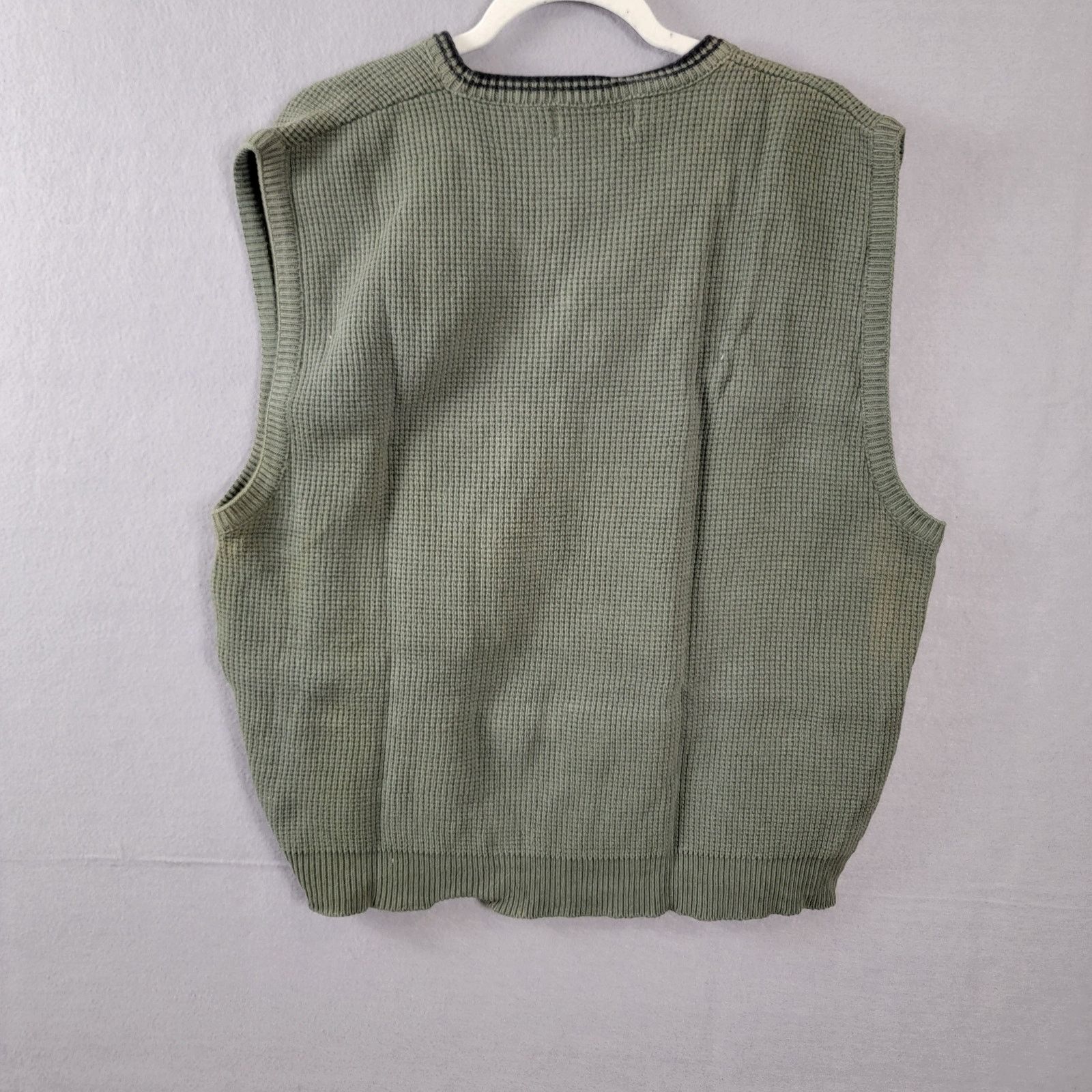 Ashworth Ashworth Olive Golf Sweater Vest Sz M (227) Size US M / EU 48-50 / 2 - 2 Thumbnail