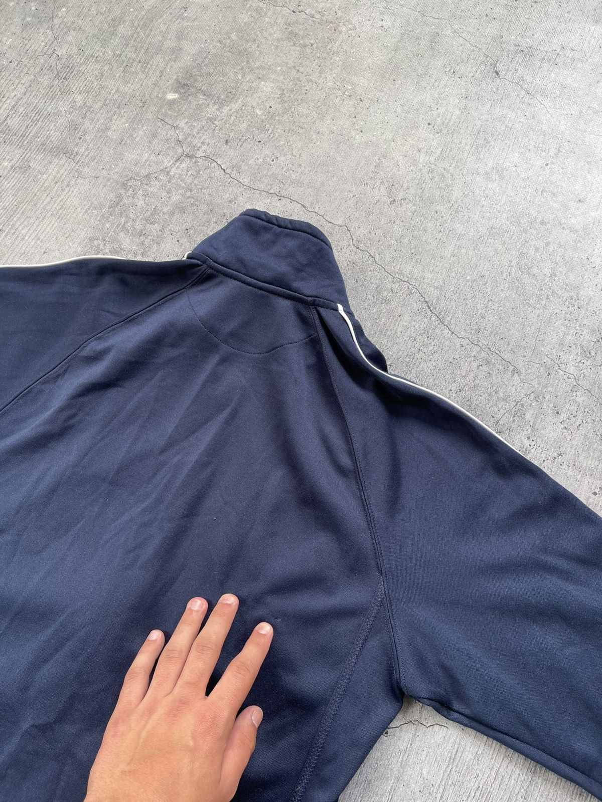 Nike × Vintage Nike Zip Streetwear Vintage Lodo Blue Size US S / EU 44-46 / 1 - 11 Thumbnail