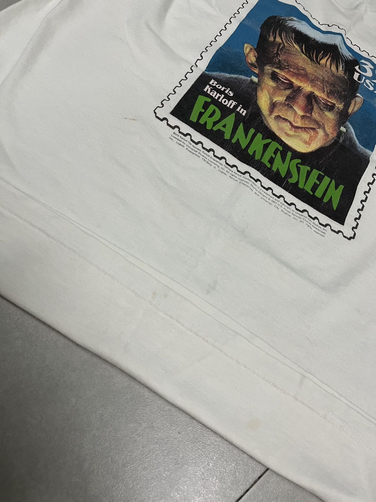 Band Tees × Vintage Vintage Frankenstein 90s t shirt 1997 Size US XL / EU 56 / 4 - 6 Thumbnail