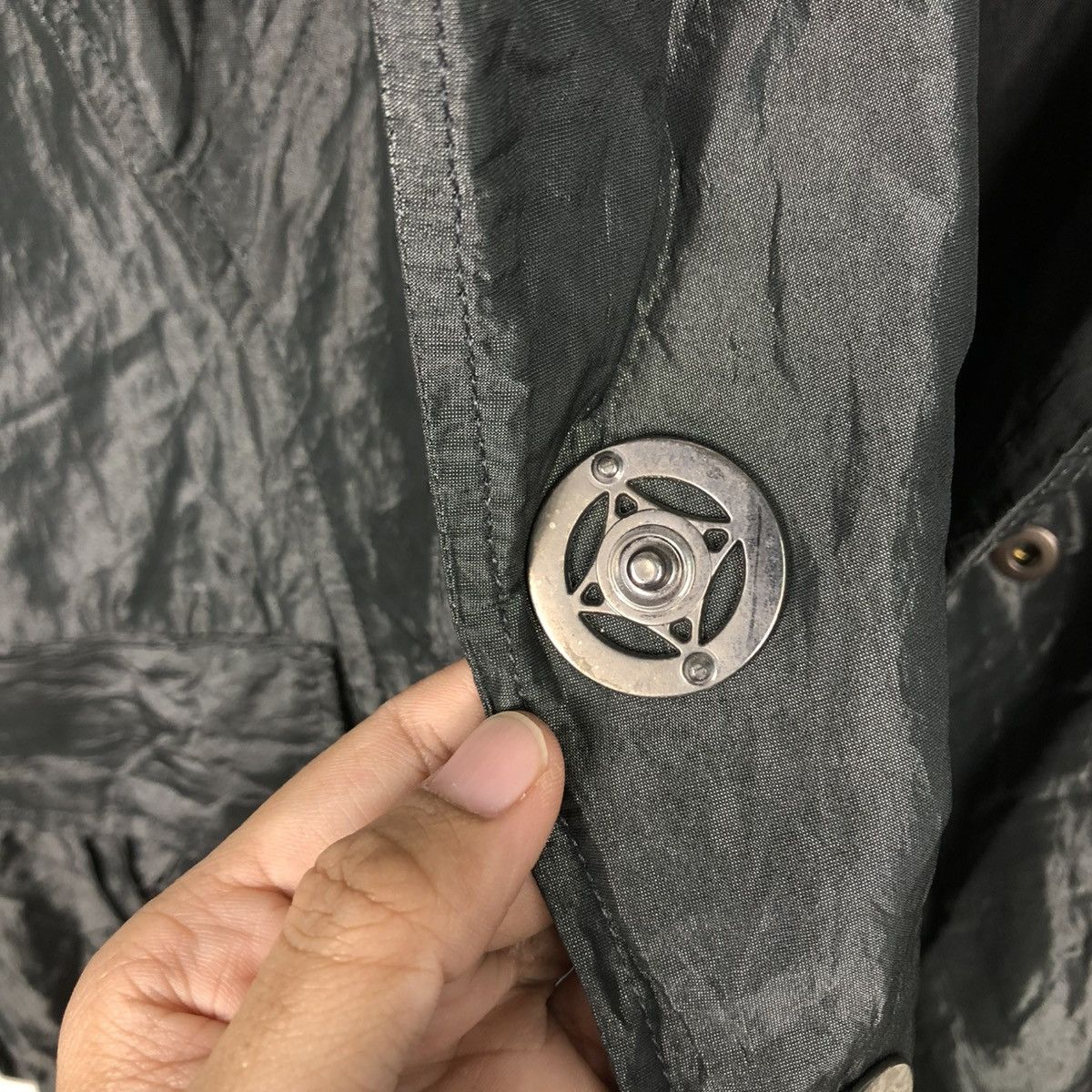 Vintage LIGHT BUTTON JACKET DOUBLE COLLAR IRENE VAN RYB ISSEYMIYAKE Size US M / EU 48-50 / 2 - 19 Thumbnail