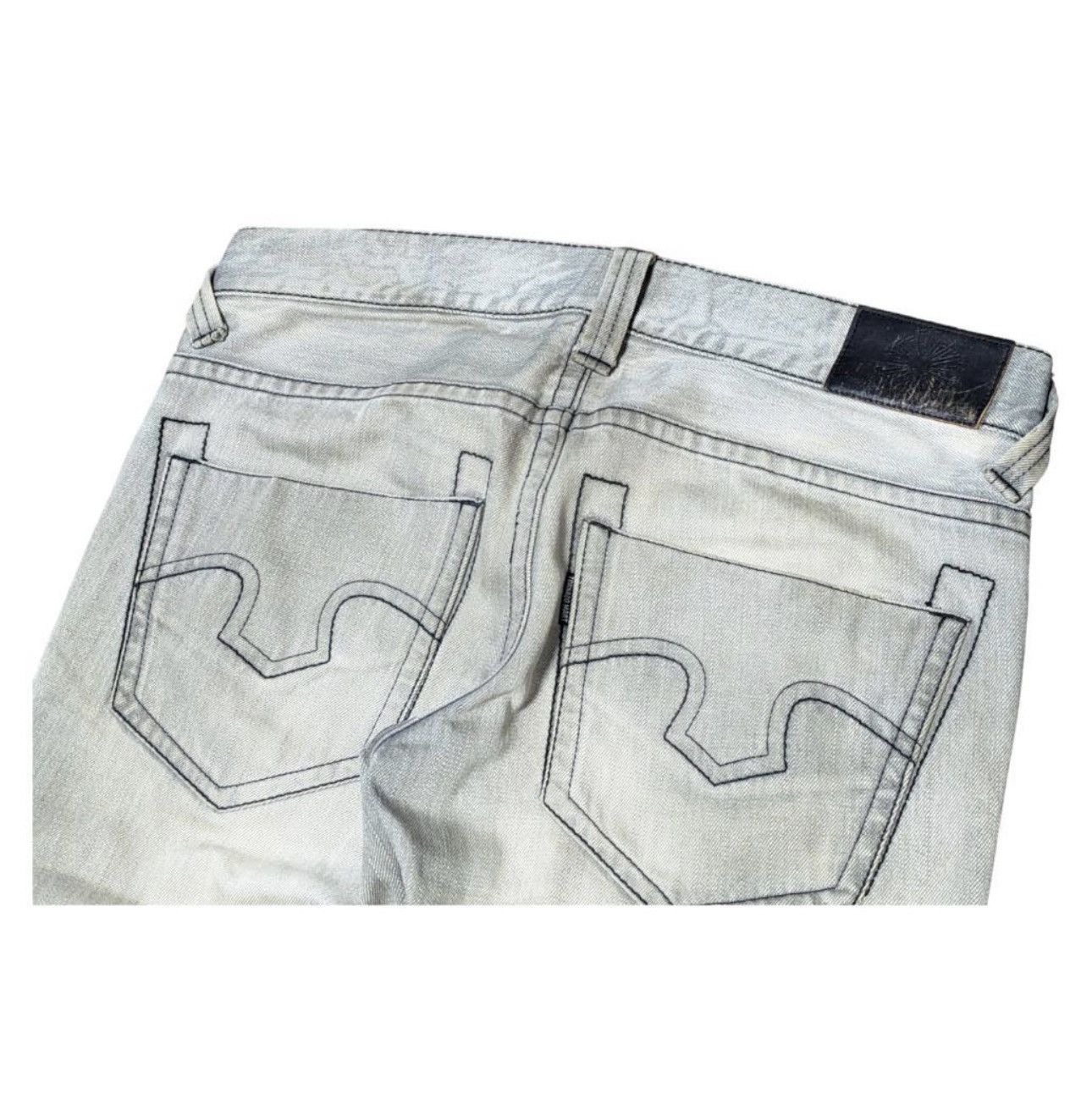 Tornado Mart Rare Tornado Mart flare denim distressed Size US 33 - 4 Thumbnail