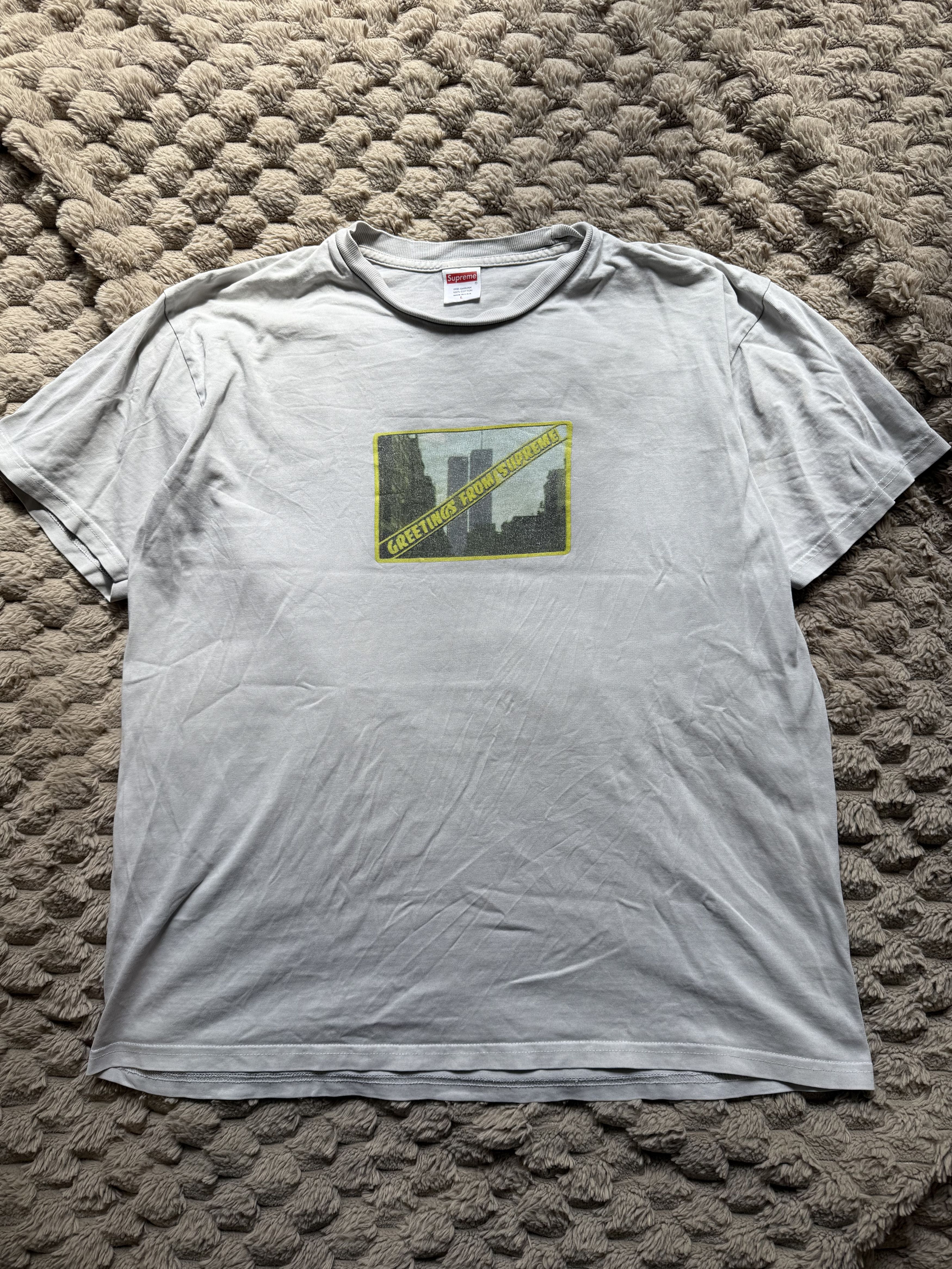 Supreme Supreme SS19 Greetings From NYC Tee Grey Vintage L Size US L / EU 52-54 / 3 - 1 Thumbnail