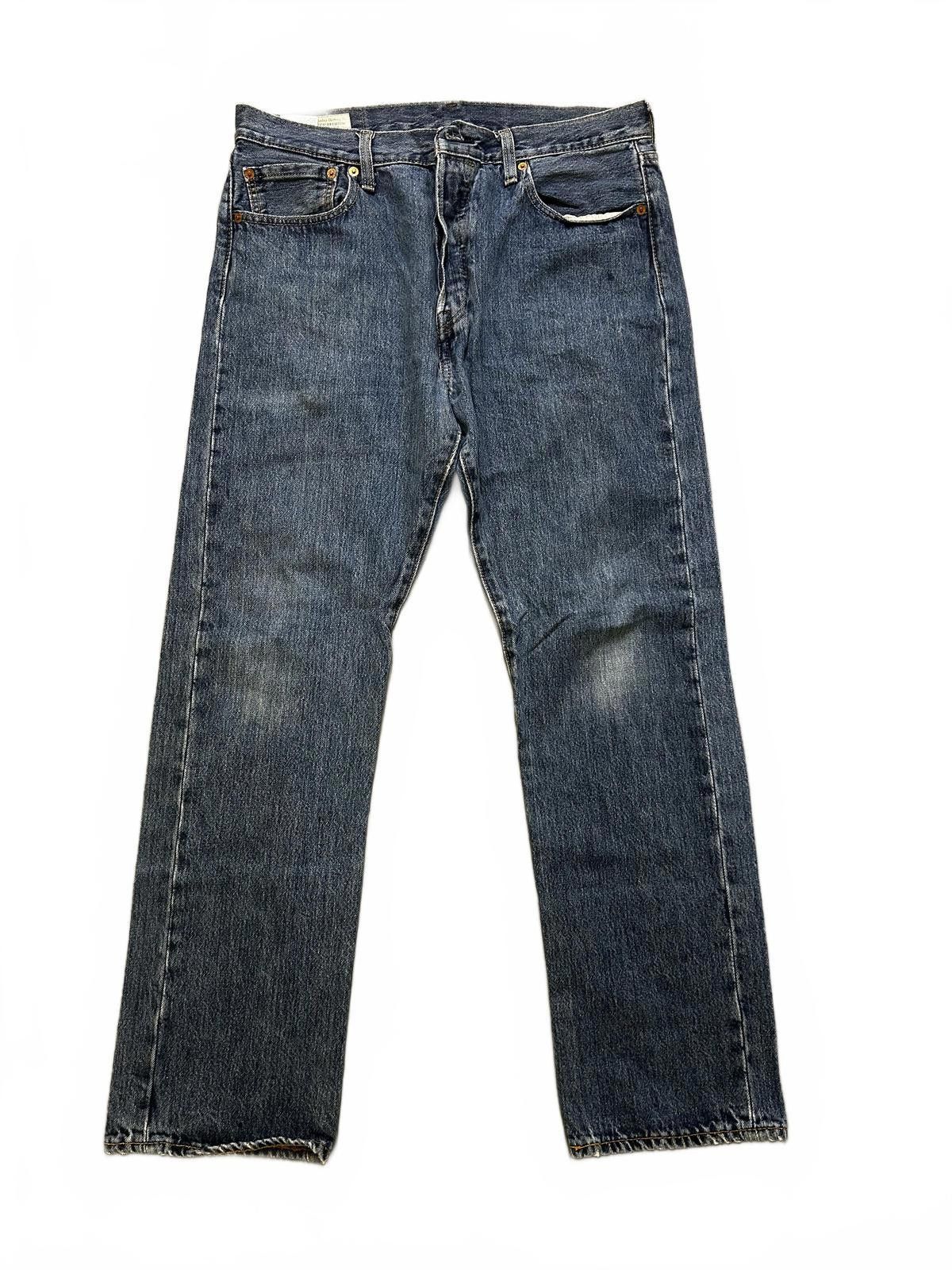 Designer Levi's 501 Original Fit Jeans - Vintage Blue Denim Size US 33 - 3 Thumbnail