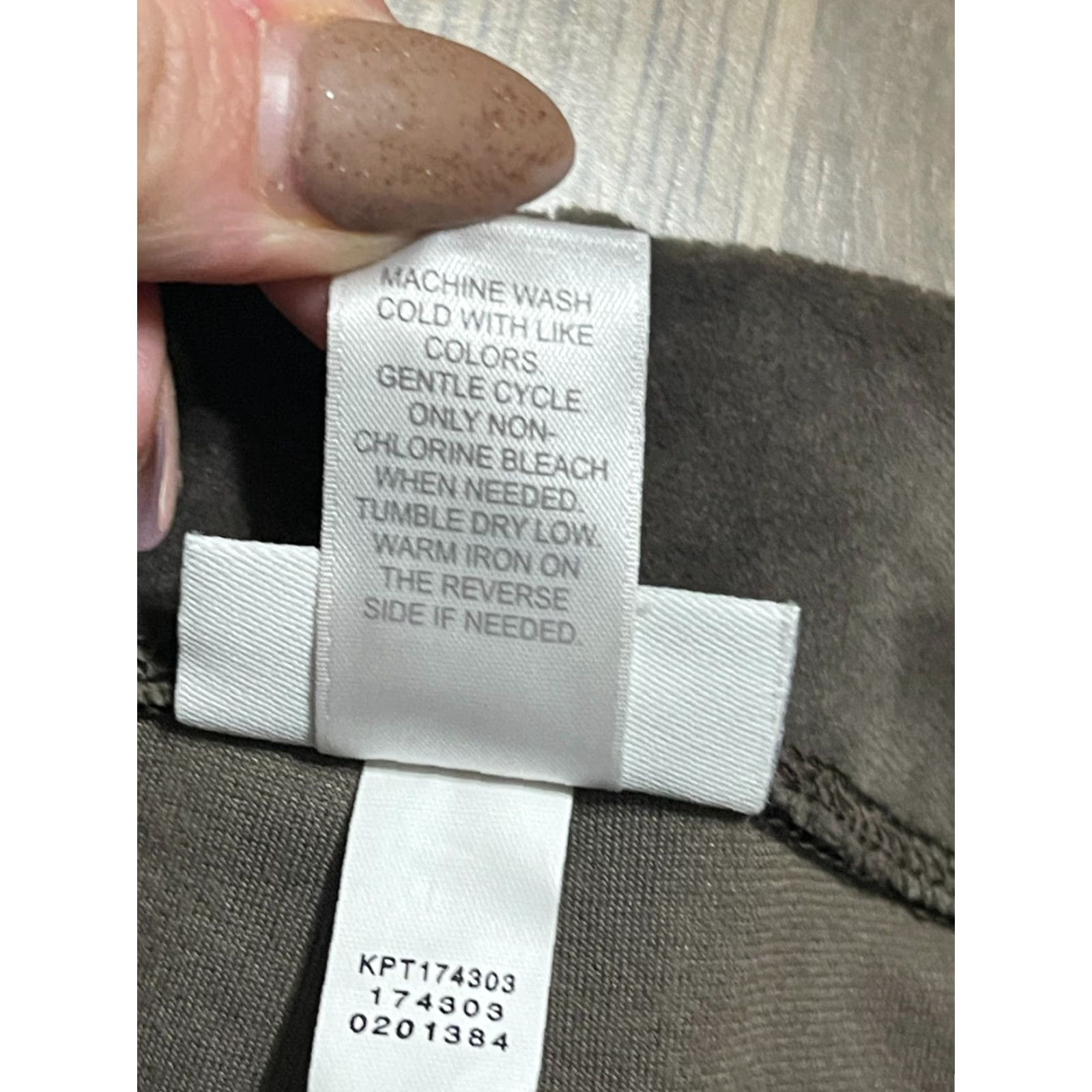 J. Jill J. Jill Pants Women's Medium Tall Gray Velvet Pull On Skinny Size 32" / US 10 / IT 46 - 7 Thumbnail