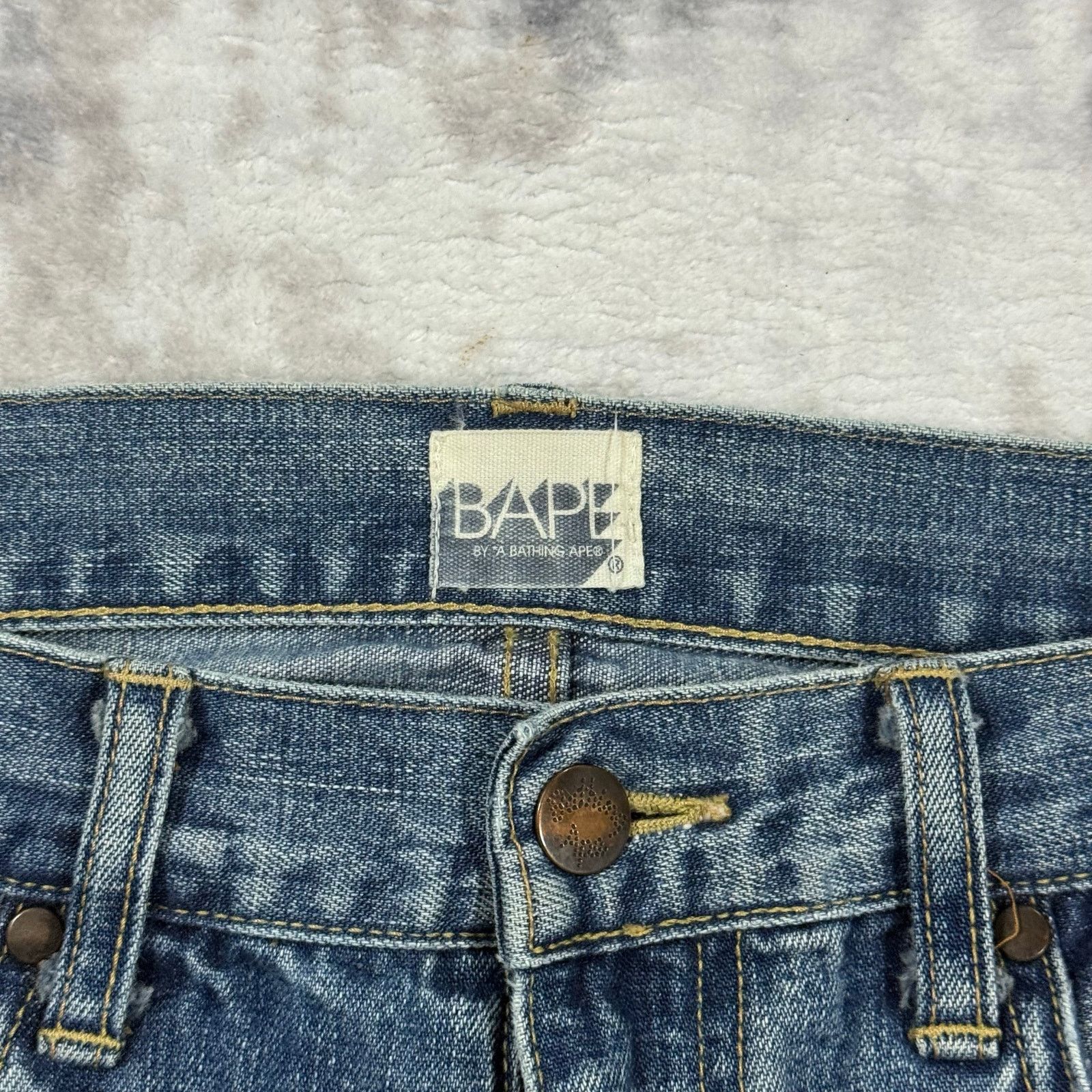 Bape × Nigo Authentic Bape 2000’s Sleeping Baby Milo Jeans 34 Size US 34 / EU 50 - 4 Thumbnail