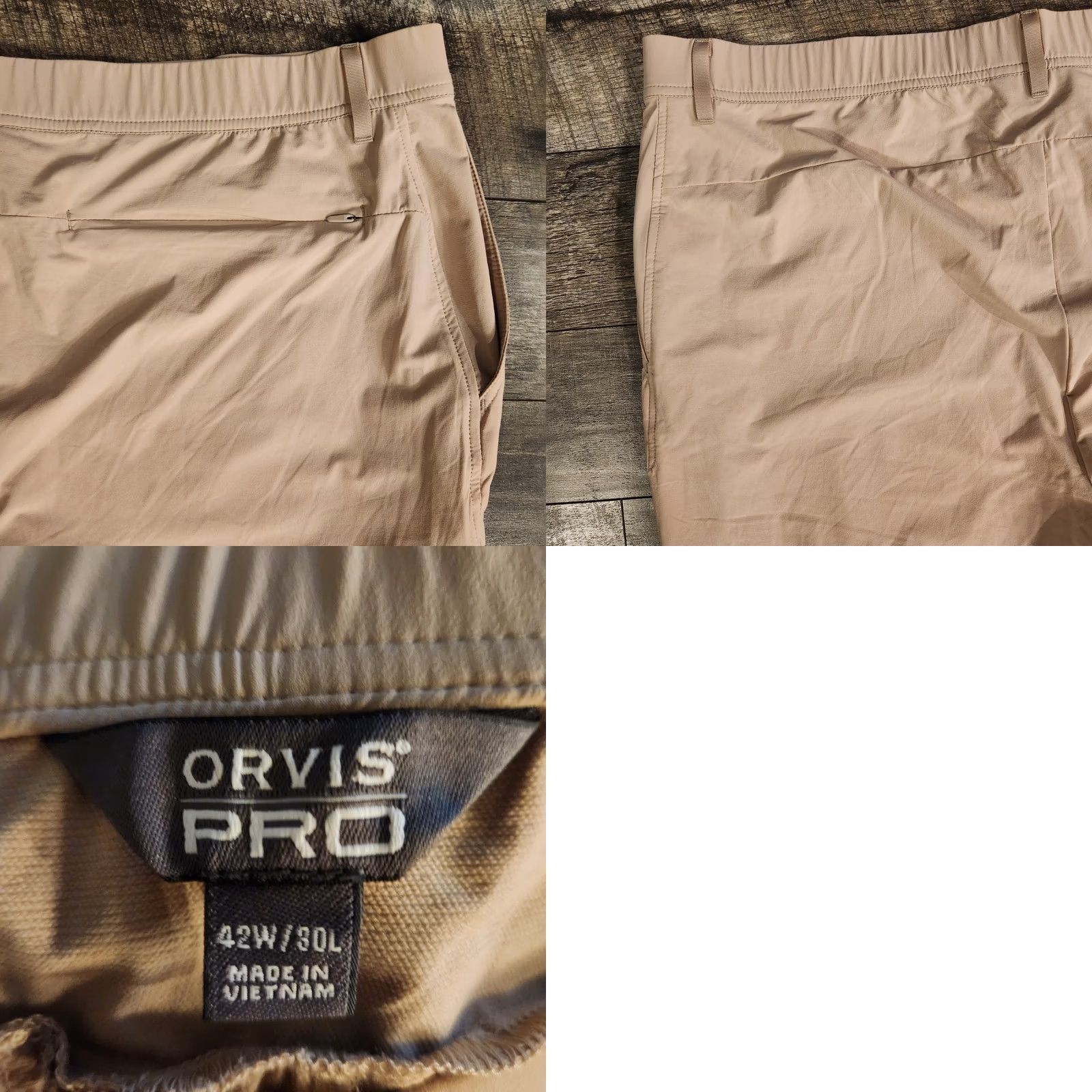 Orvis Orvis Pro Approach Pants Mens 42x30 Tan Stretch Fishing UPF 50 Hiking Outdoors Cargo Straight 30in inseam Regular Size US 42 / EU 58 - 9 Thumbnail