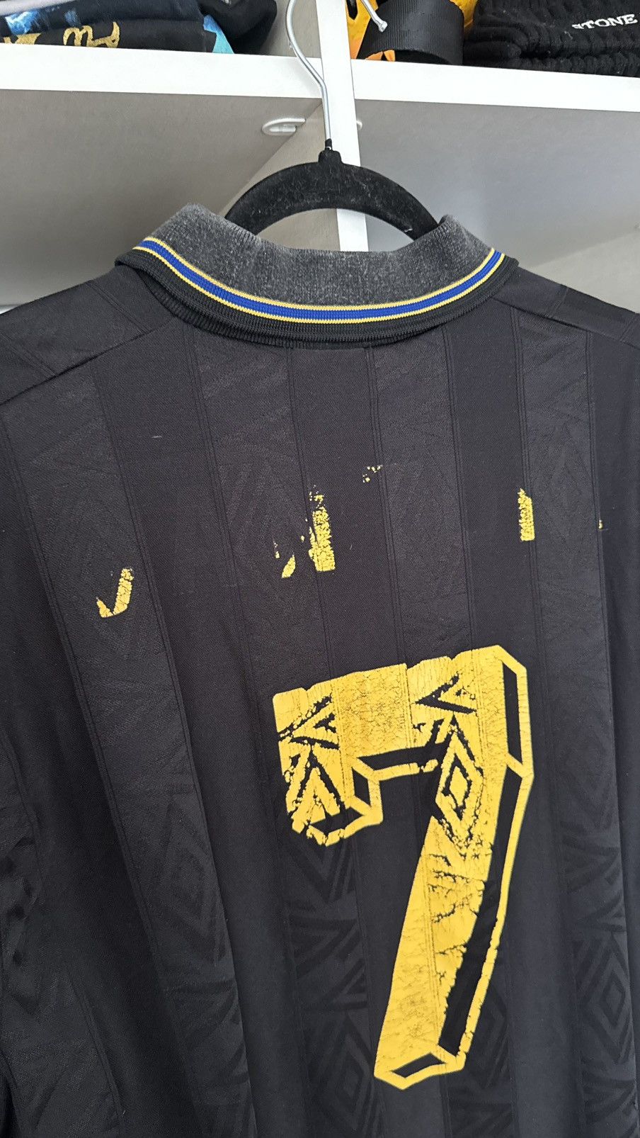 Vintage Manchester United Cantona 7 rare jersey Size US XL / EU 56 / 4 - 9 Thumbnail