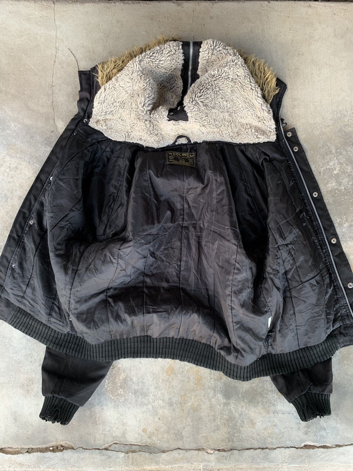If Six Was Nine Vintage Distressed Wool Rich Fur Hoodie Jacket Size US L / EU 52-54 / 3 - 8 Thumbnail
