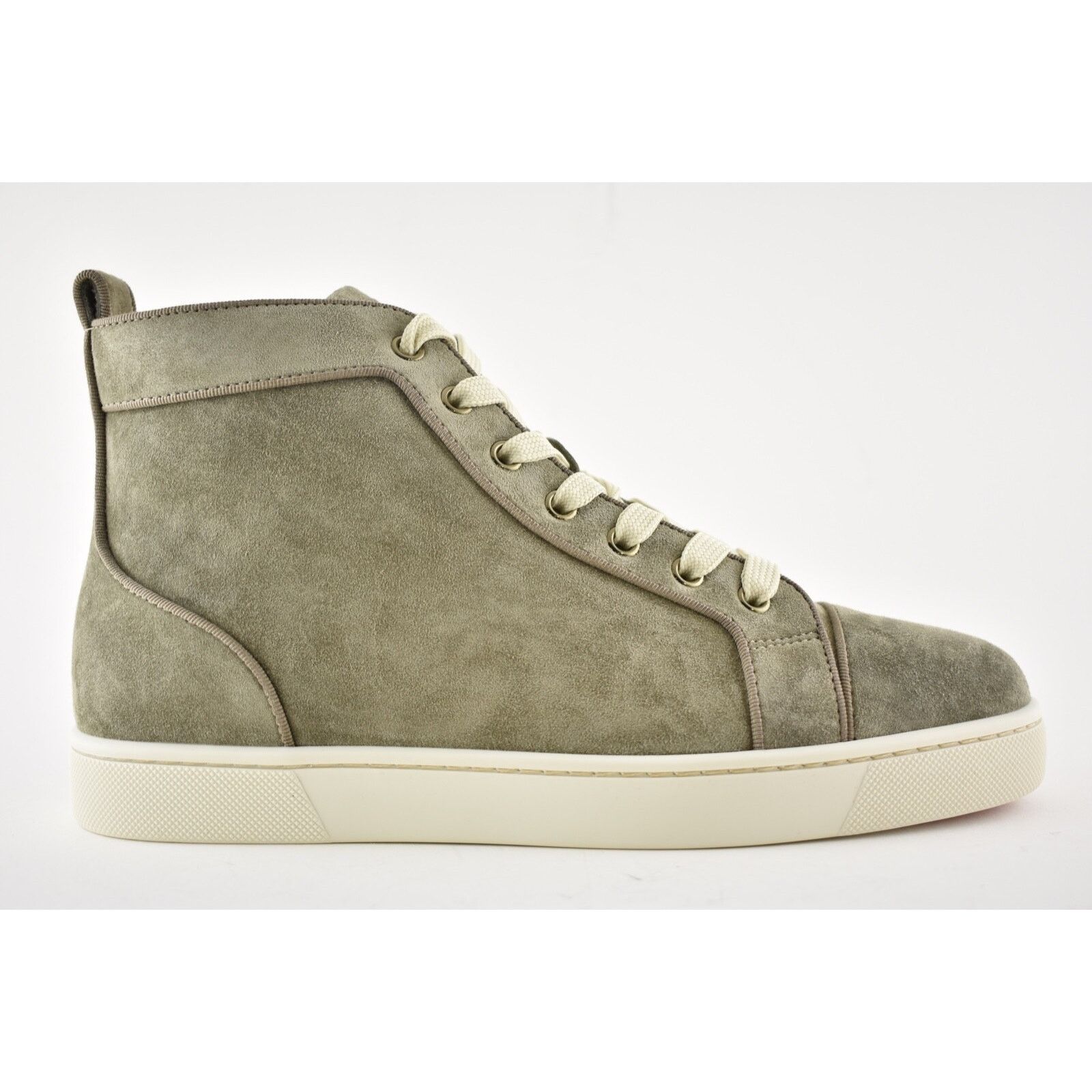 Christian Louboutin Christian Louboutin Mens Louis Orlato Flat Poivre Vert Suede Size US 7 / EU 40 - 2 Thumbnail