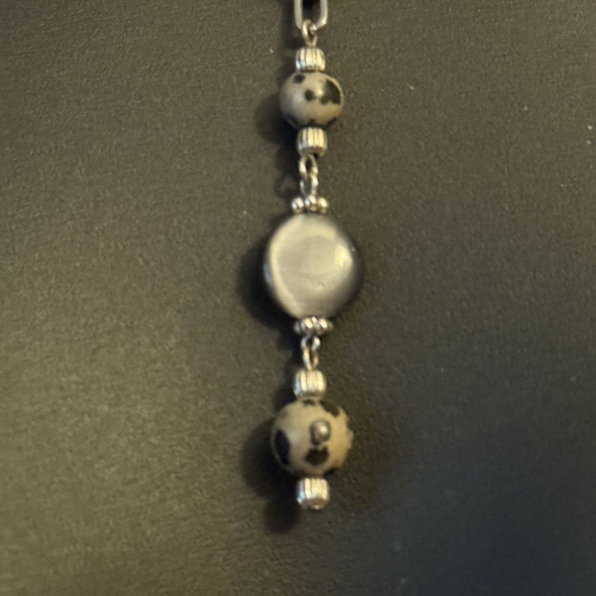 Other Lia Sophia Cats Eye Dalmatian Kasper Y drop necklace Size ONE SIZE - 5 Thumbnail