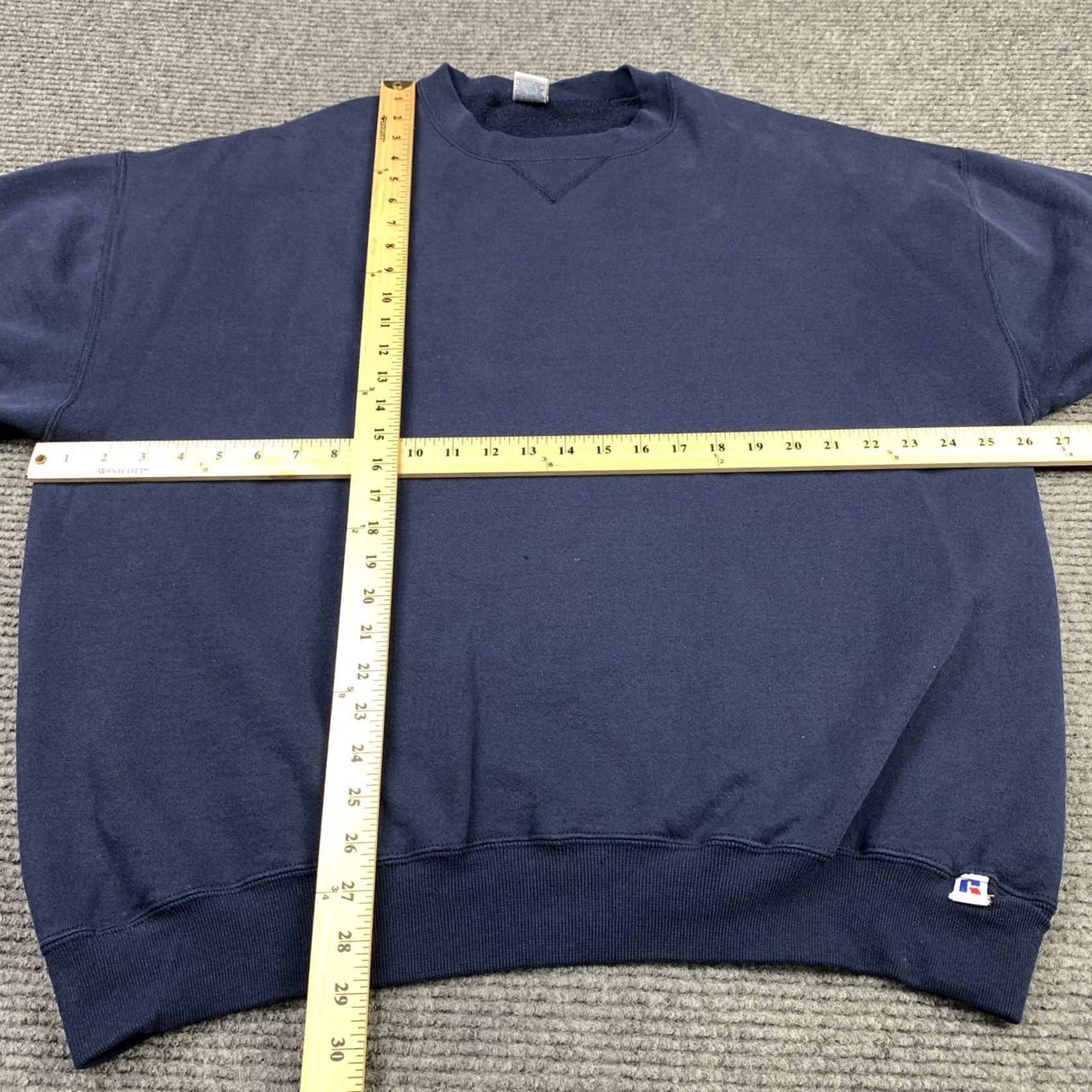 Russell Athletic VINTAGE Russell Athletic Sweatshirt Crewneck Blue 2XLT Grunge 90s Mens Big & Tall Size US XXL / EU 58 / 5 - 4 Thumbnail