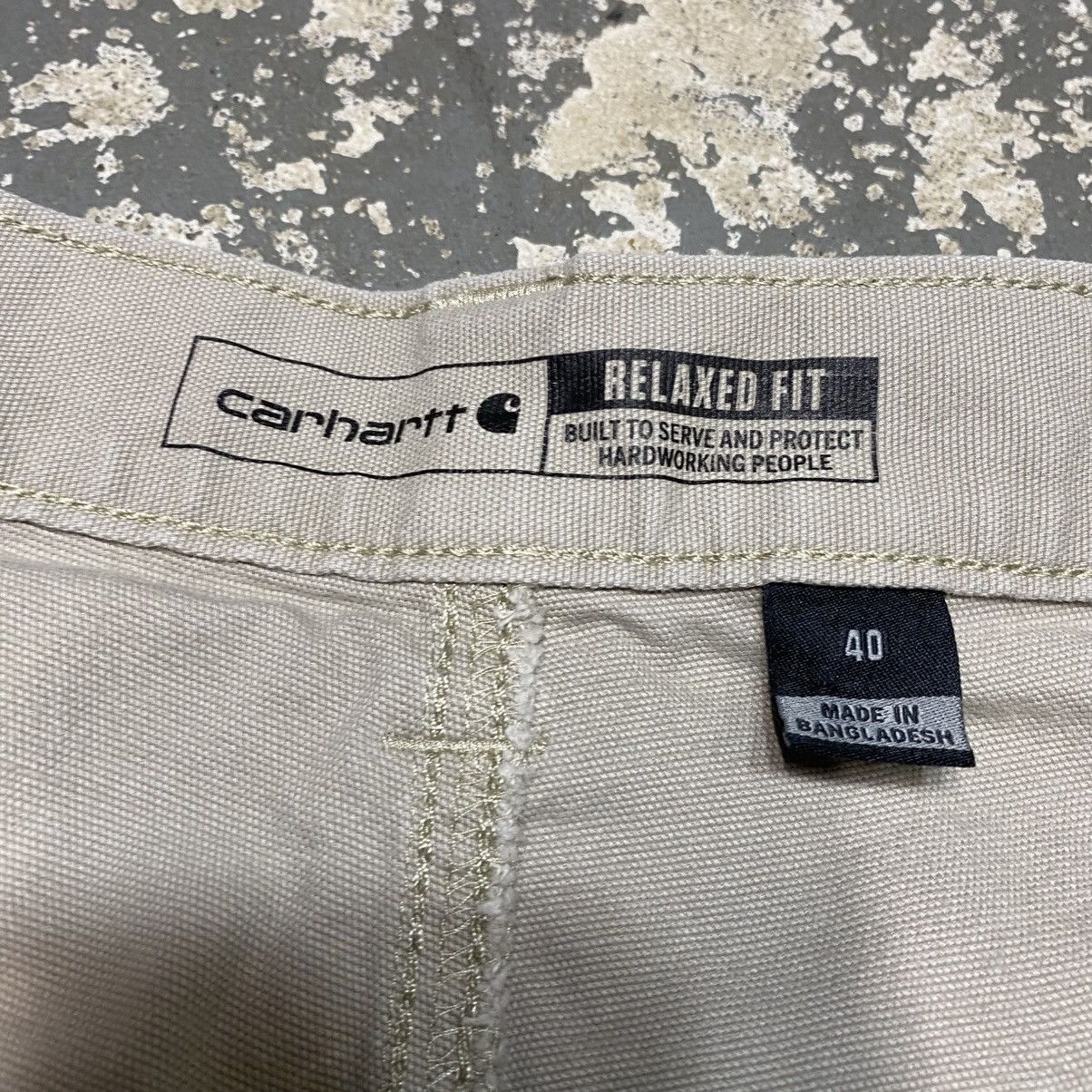 Other Vintage Carhartt Tan Rugged Flex Carpenter Workwear Shorts Size US 40 / EU 56 - 7 Thumbnail