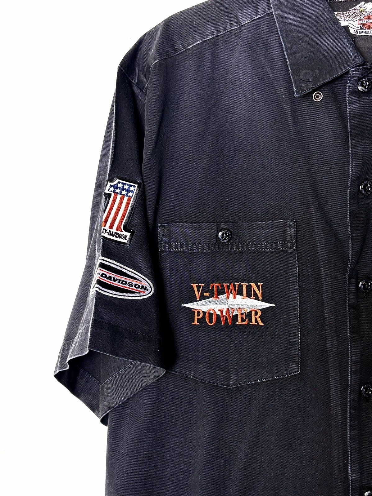 Harley Davidson Harley Davidson Embroidered Work Shirt Size US L / EU 52-54 / 3 - 4 Thumbnail