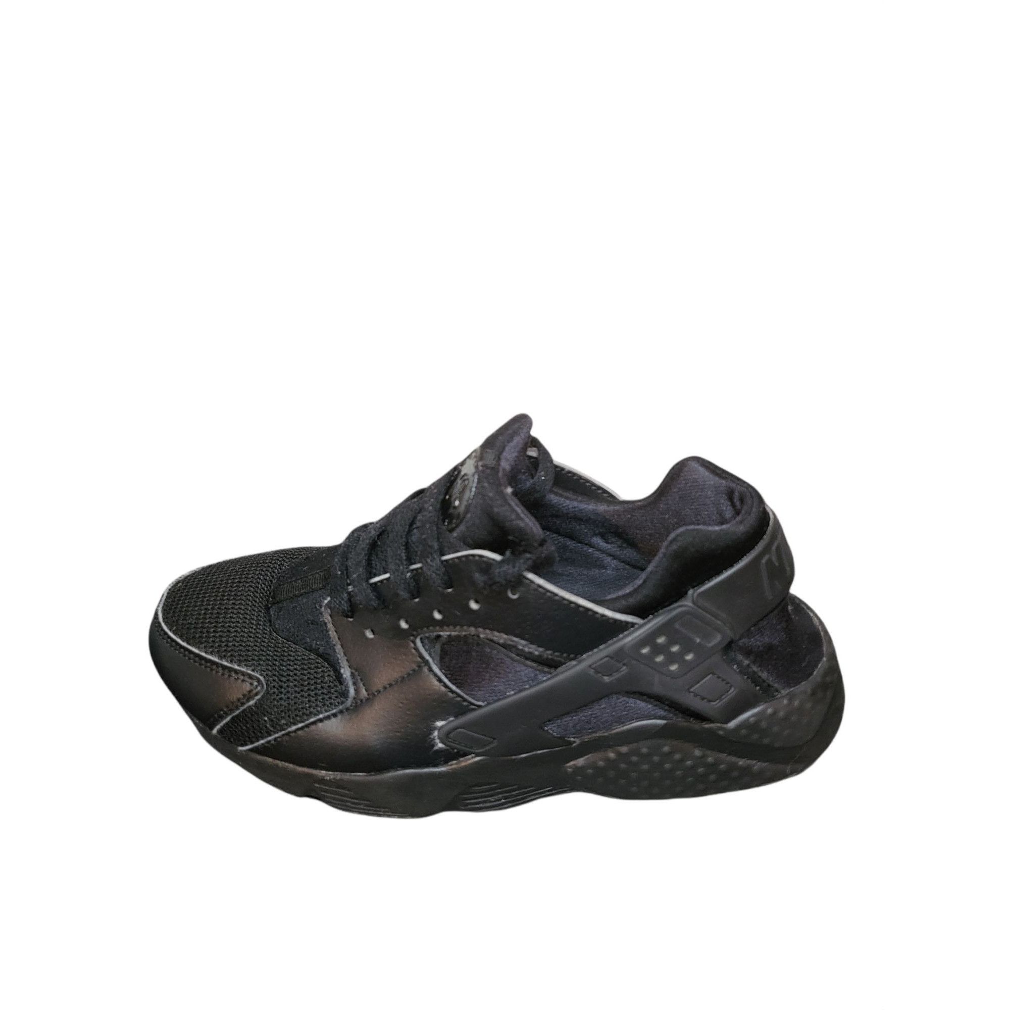 Nike Nike Huarache Run Sneakers Women Sz 7 Black Leather Running Size US 7 / IT 37 - 1 Thumbnail