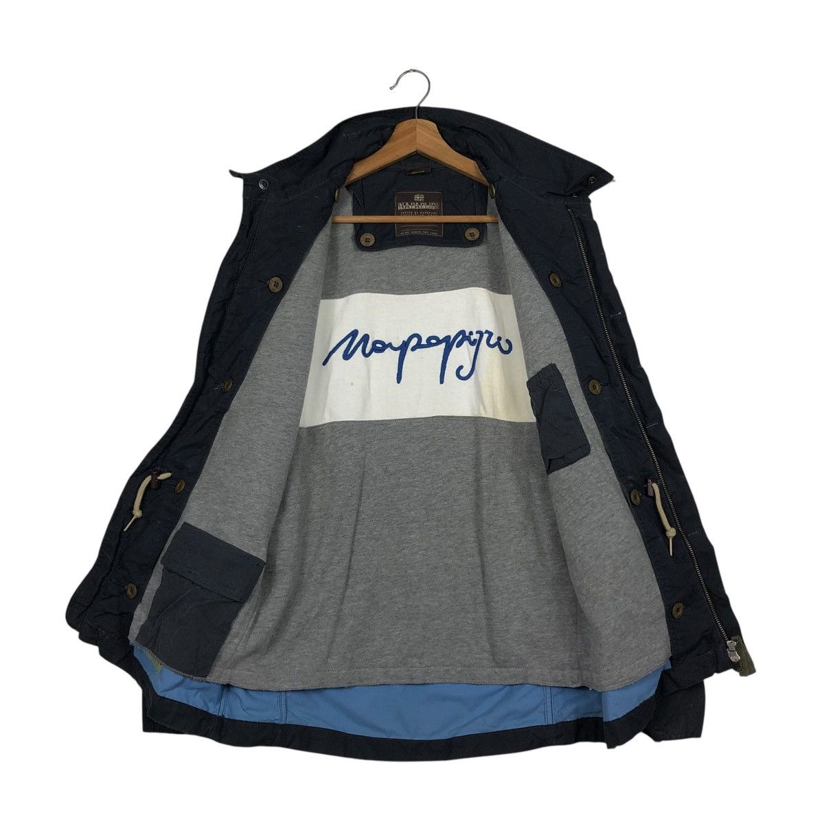 Napapijri 🔥VINTAGE NAPAPIJRI JACKET BIG LOGO BLANKET Size US S / EU 44-46 / 1 - 15 Thumbnail