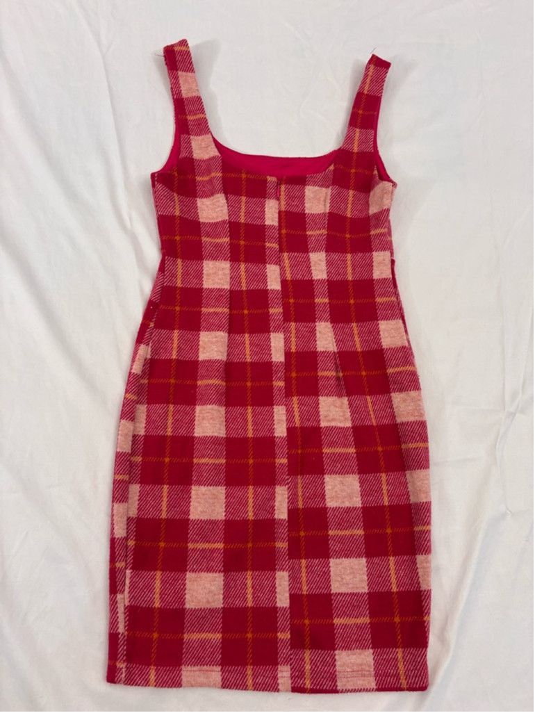 Forever 21 Women's Forever 21 Bodycon Dress Size S Red Plaid Size XS / US 0-2 / IT 36-38 - 11 Thumbnail