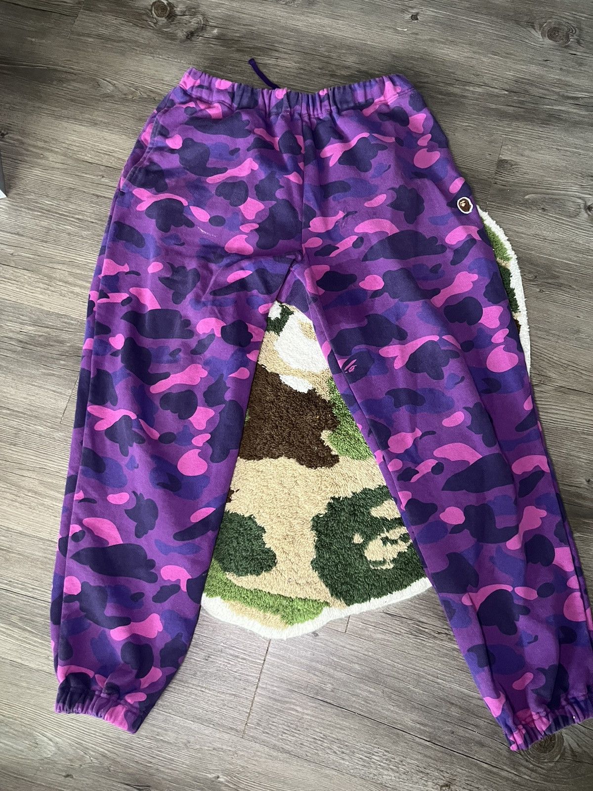 Bape purple camo discount pants