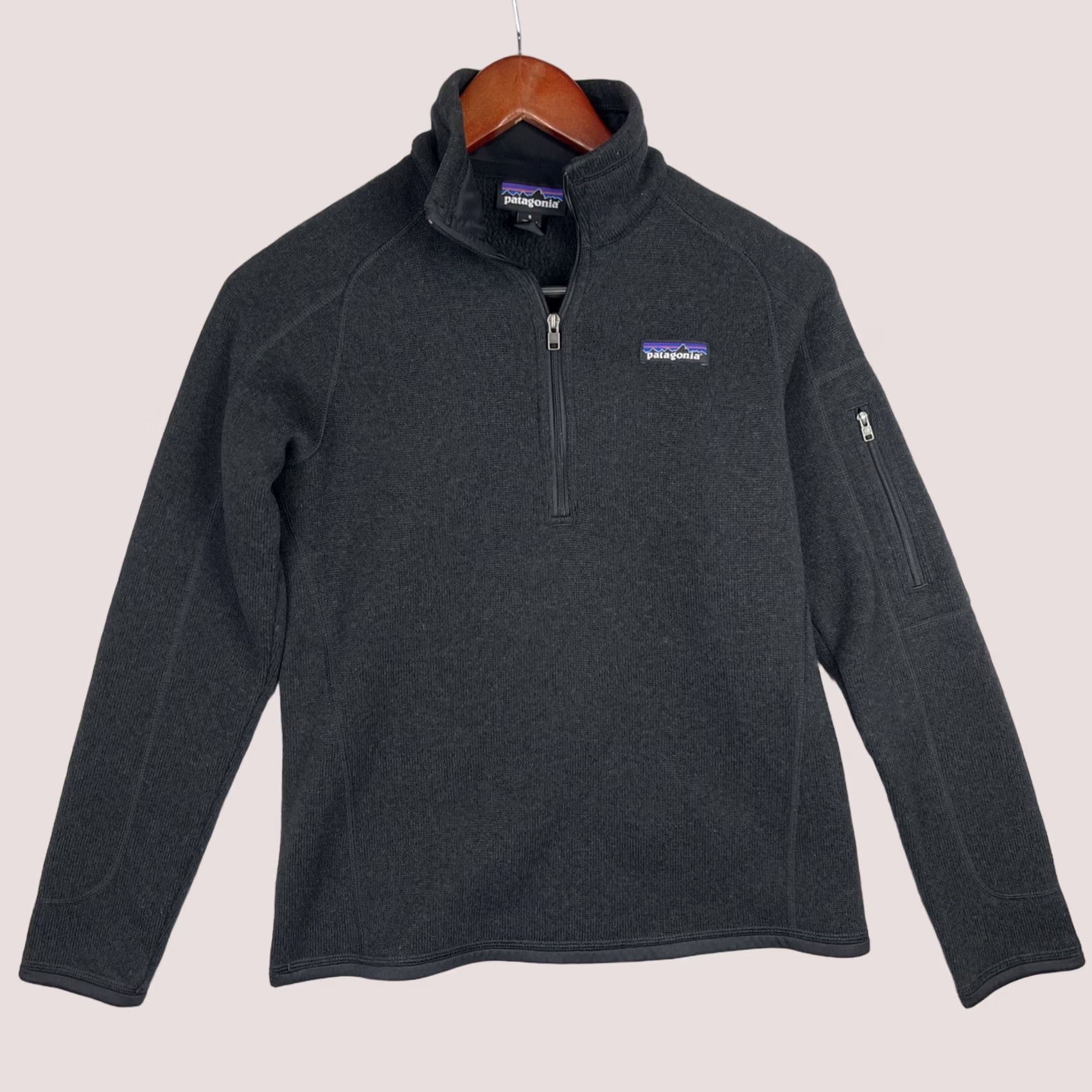 Patagonia Patagonia Better Sweater Womens Small Black Fleece Outdoor Quarter Zip 25617 Size S / US 4 / IT 40 - 1 Thumbnail