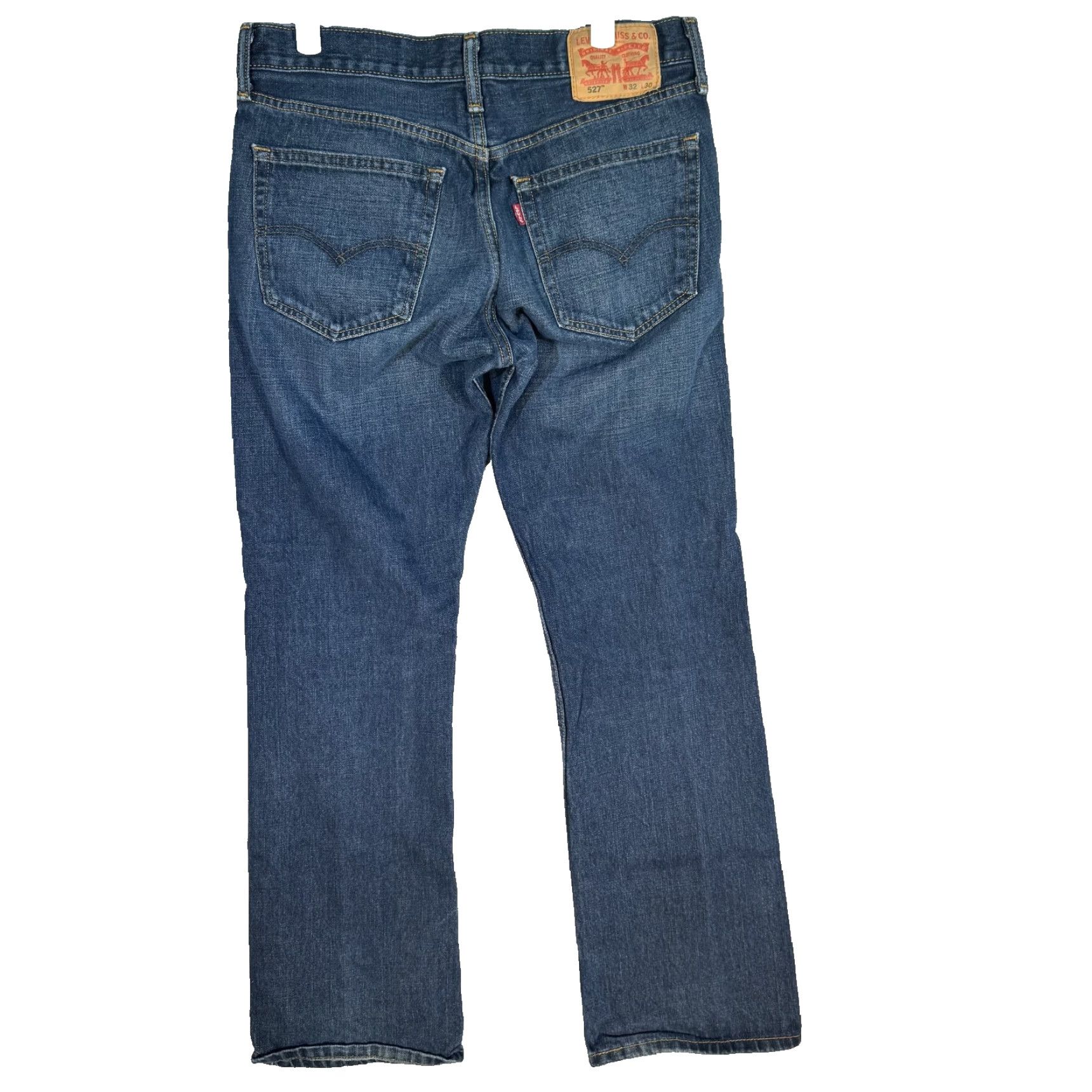 Levi's Levi's Jeans Mens 527 Bootcut Denim Straight Leg 32x30 Blue Size US 32 / EU 48 - 2 Thumbnail