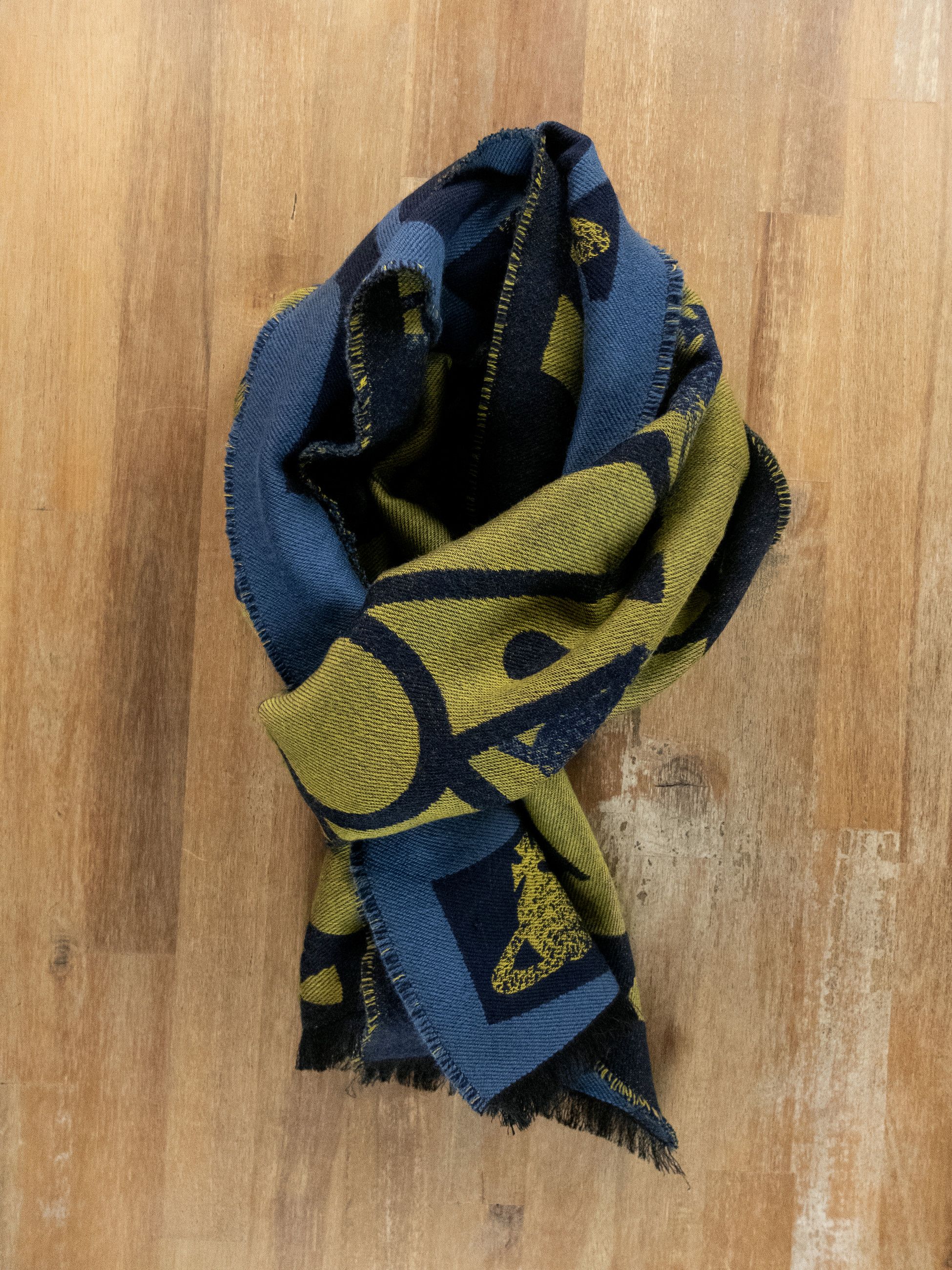 Vivienne Westwood VIVIENNE WESTWOOD blue polo orb logo motif wool scarf Size ONE SIZE - 8 Thumbnail