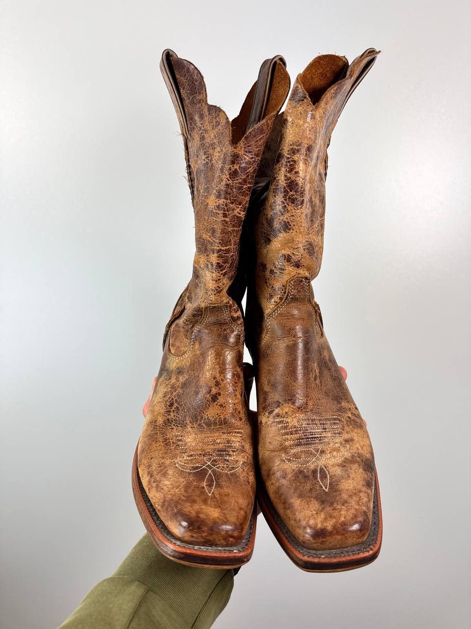 Justin Boots Vintage Justin Boots BRL122 Western Handcrafted USA Size 7.5 Size US 7.5 / EU 40-41 - 3 Thumbnail