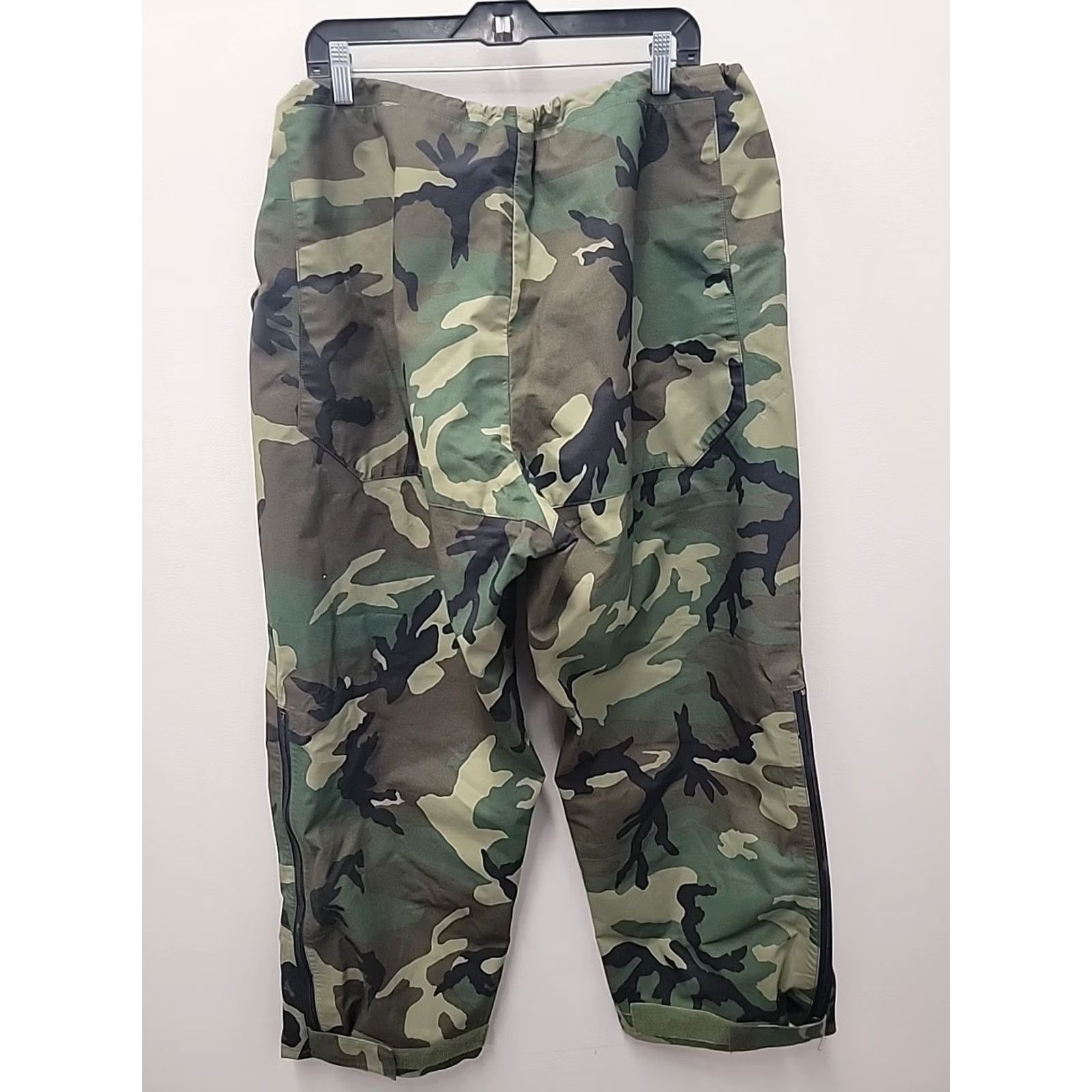 Vintage Federal Prison Industries US Military Camouflage Rain Pants XL Regular Size US 36 / EU 52 - 2 Thumbnail