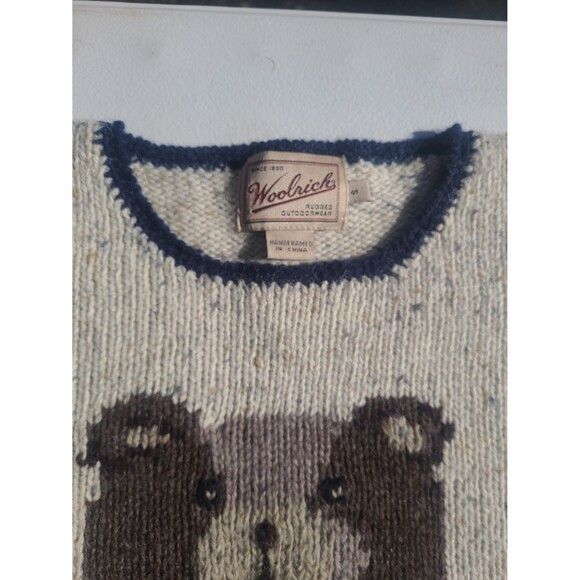Woolrich Woolen Mills Vtg Woolrich Fall Teddy Bear Crewneck Wool Sweater Autumn Size S / US 4 / IT 40 - 6 Thumbnail