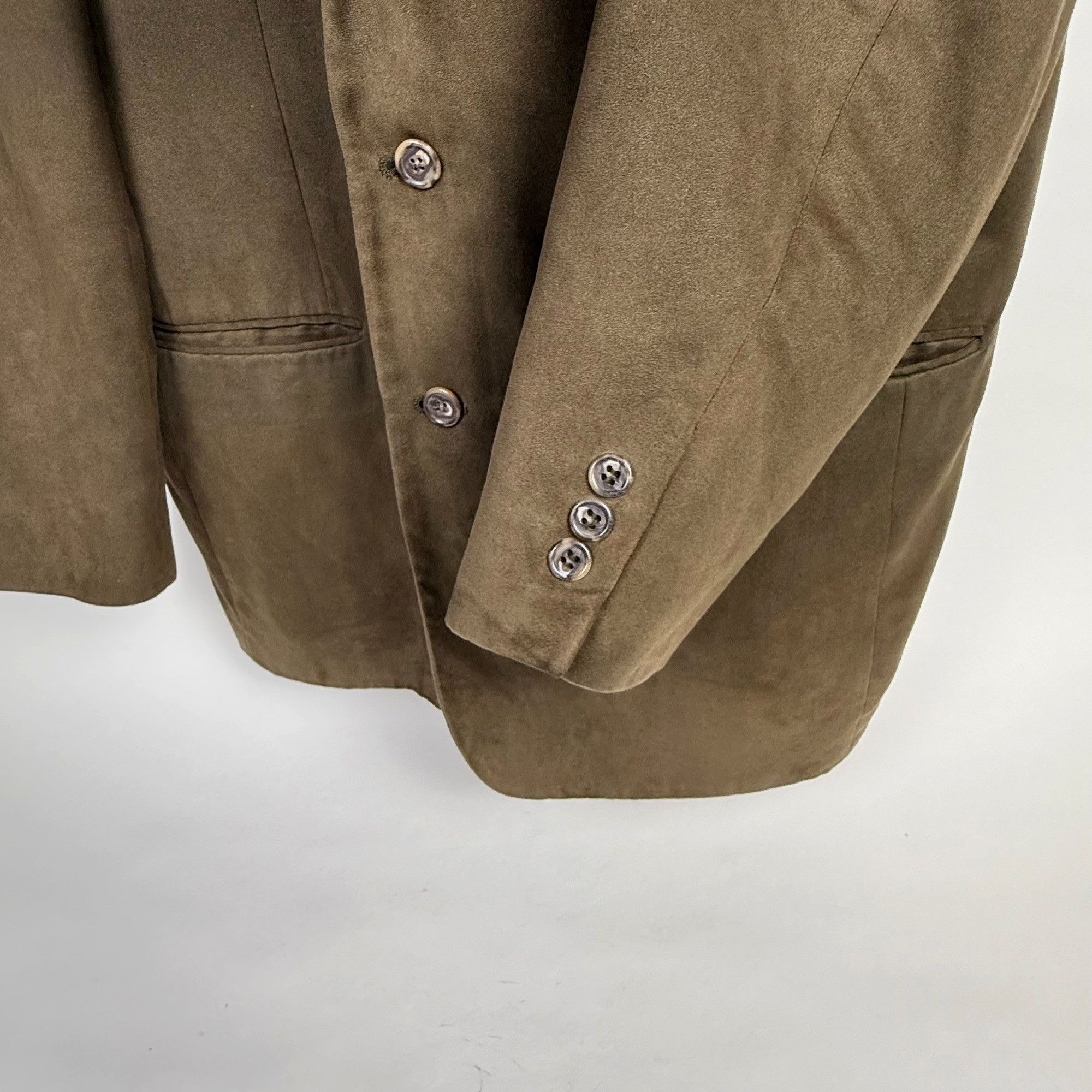 Other Vintage J.Riggings Men's Faux-Suede Blazer Brown Size 42R Size 42R - 2 Thumbnail
