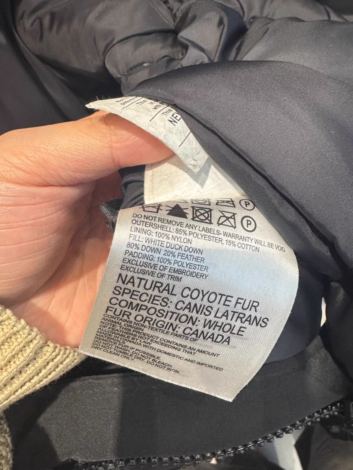 Canada Goose Canada Goose black long parka S unisex hooded fur trim Size US S / EU 44-46 / 1 - 6 Thumbnail