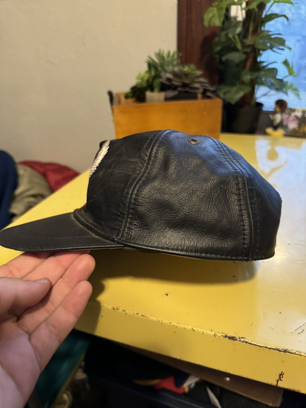 Harley Davidson × Vintage Vintage Harley Davidson Leather Hat Size ONE SIZE - 3 Thumbnail