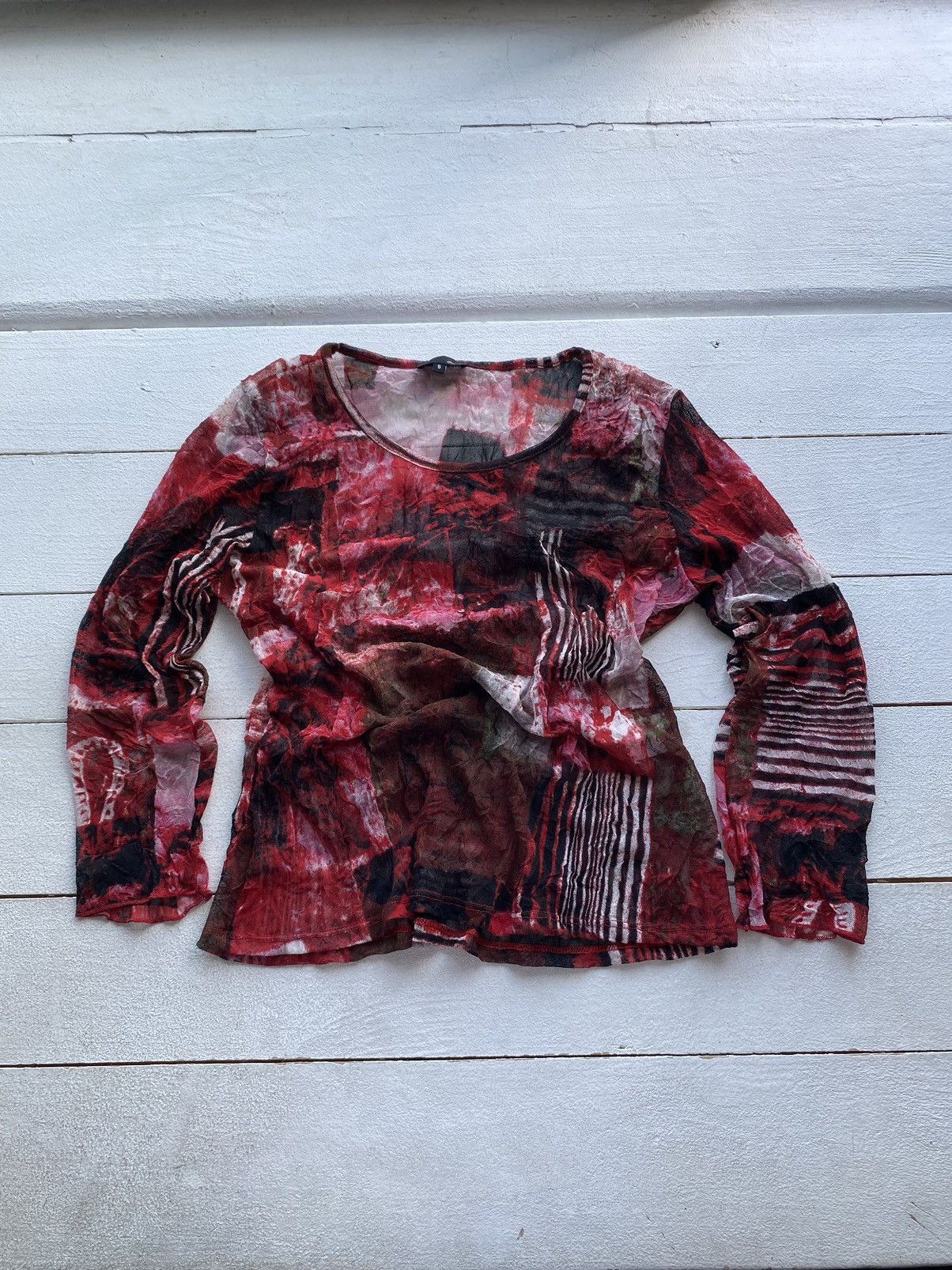 Other 🔥Gothic Opium Mesh Top Blouse Womens Rare Jpg Queen style Size M / US 6-8 / IT 42-44 - 1 Thumbnail