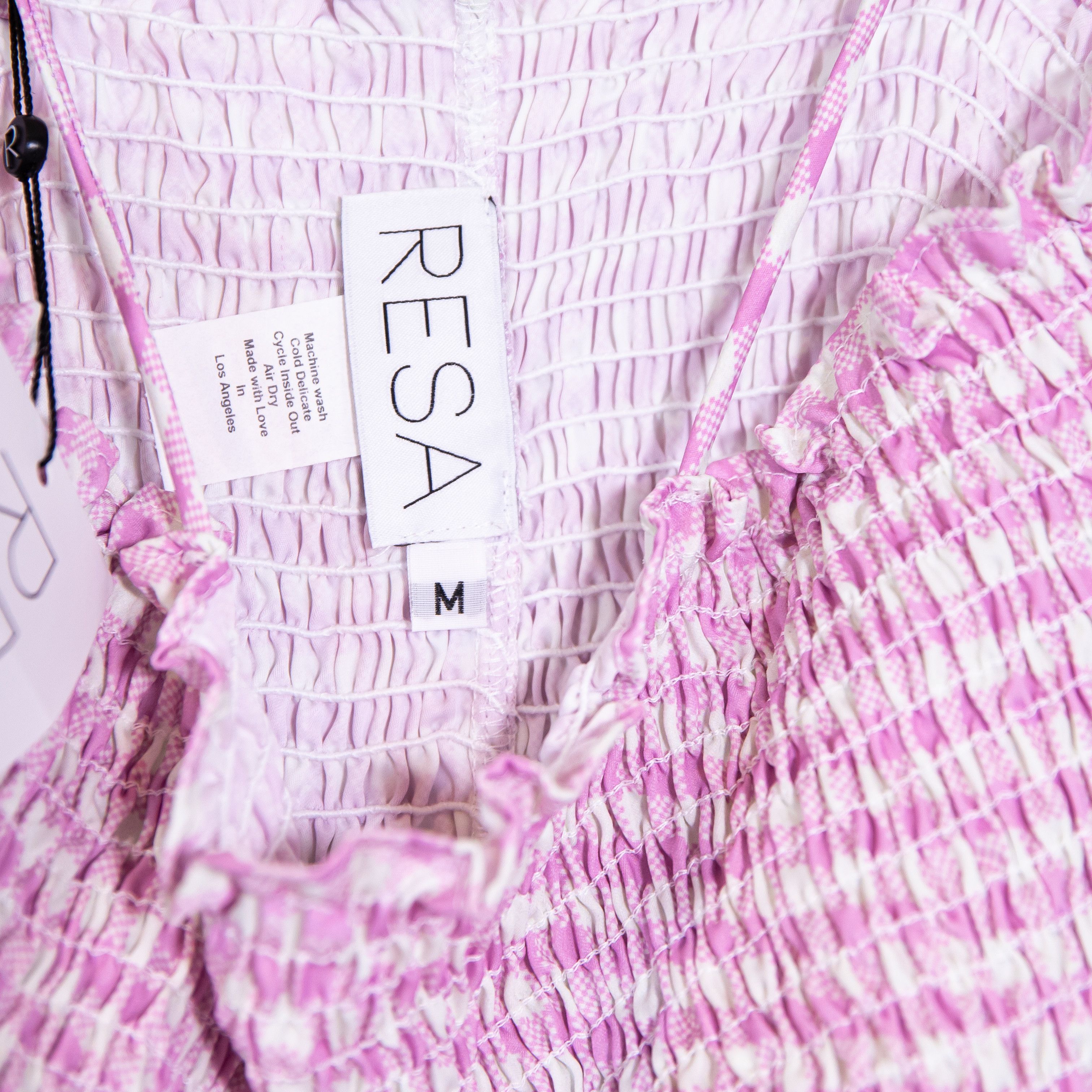 Other NEW Resa Smocked Stretch Purple White Size M / US 6-8 / IT 42-44 - 2 Thumbnail