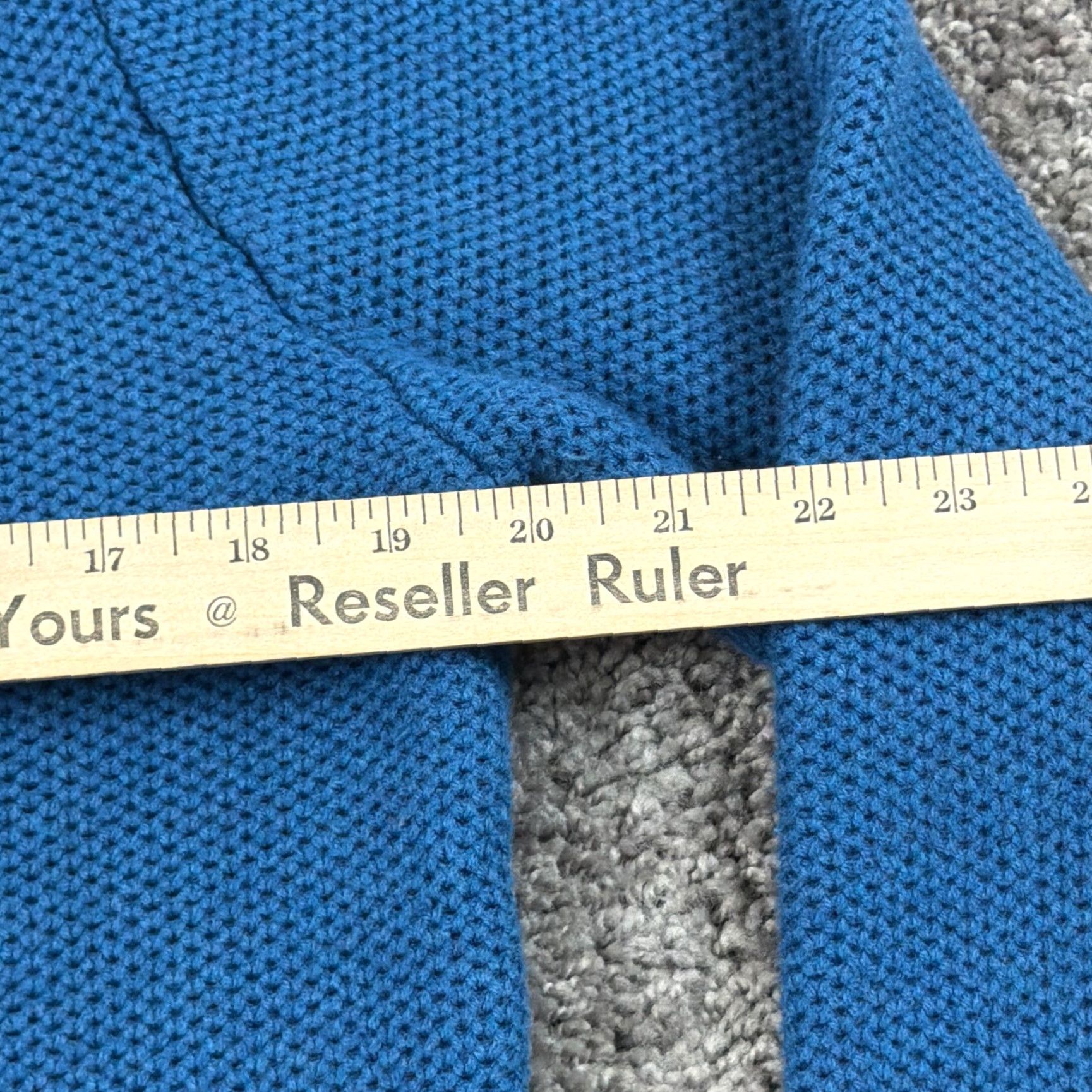 Tommy Hilfiger Tommy Hilfiger Sweater Mens L Blue Knit Merino Wool Pima Cotton Shawl Collar Logo Pullover Casual Size US L / EU 52-54 / 3 - 7 Thumbnail