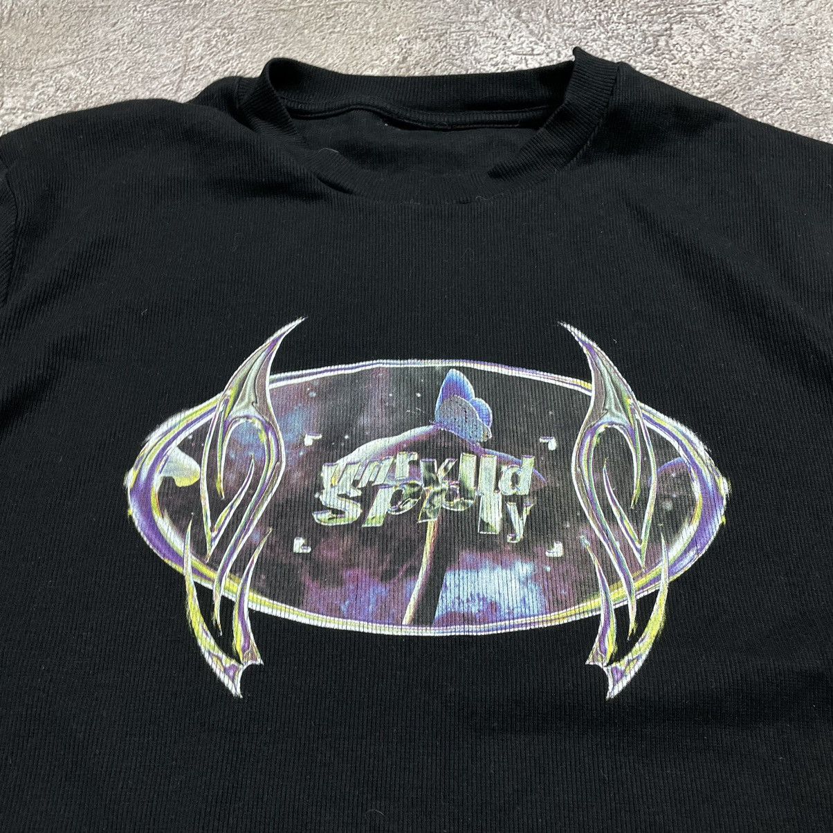 Band Tees Vintage 00S MUSHROOM HORROR CREPPY ABSTRACT CYBER PUNK Size US XL / EU 56 / 4 - 4 Thumbnail