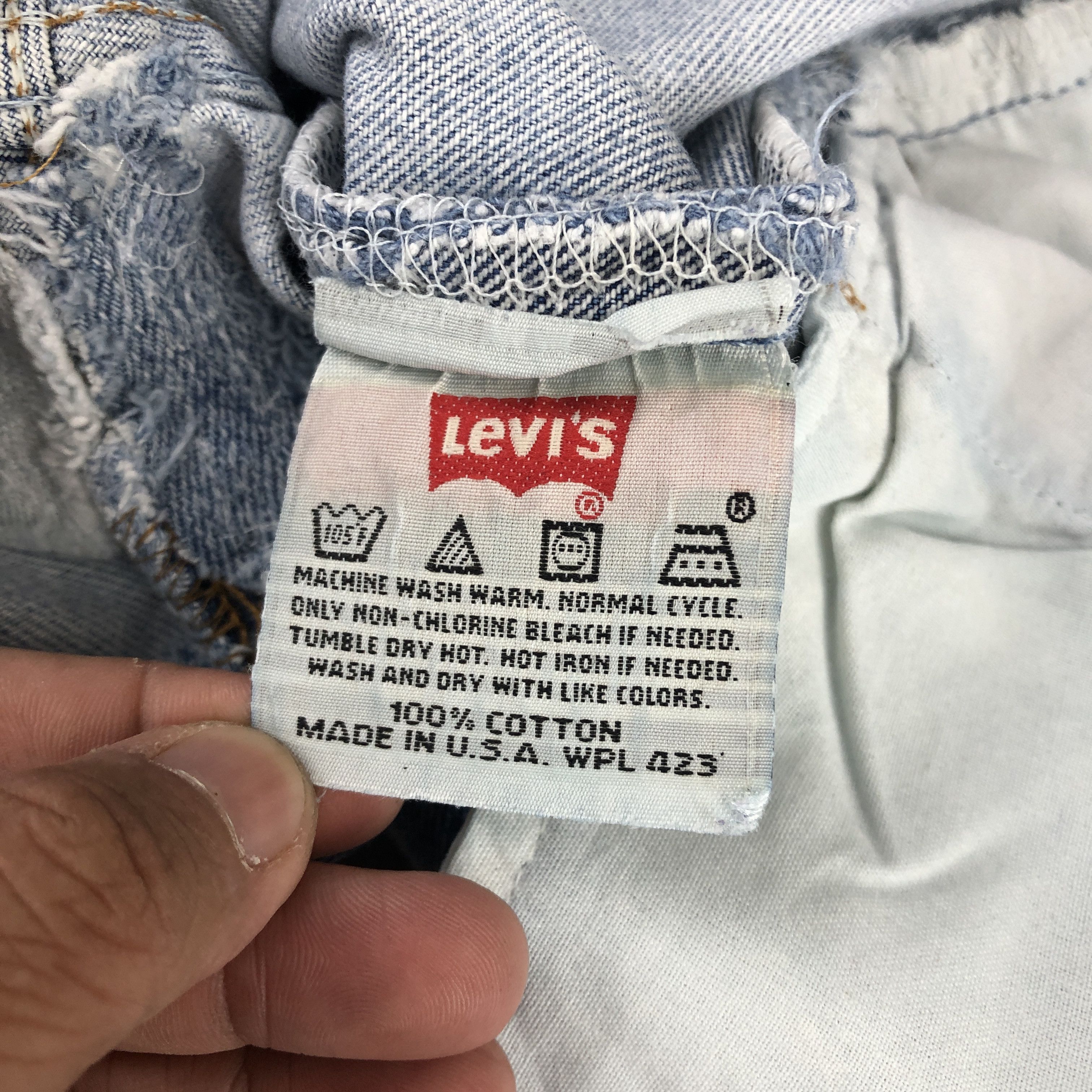 Levi's Vintage Levis 501 Sunfaded Jeans Levi's Ripped Faded Denim Size US 32 / EU 48 - 11 Thumbnail