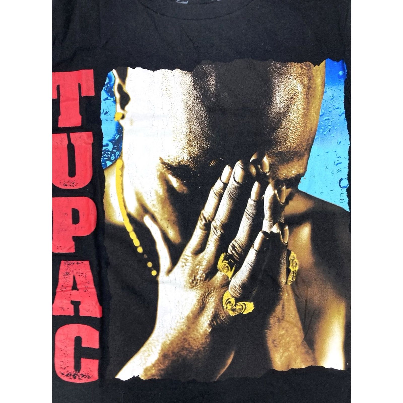 Vintage VINTAGE 2pac Tupac Shakur Graphic T-shirt Women Small Black Short Sleeve Music Size S / US 4 / IT 40 - 2 Thumbnail
