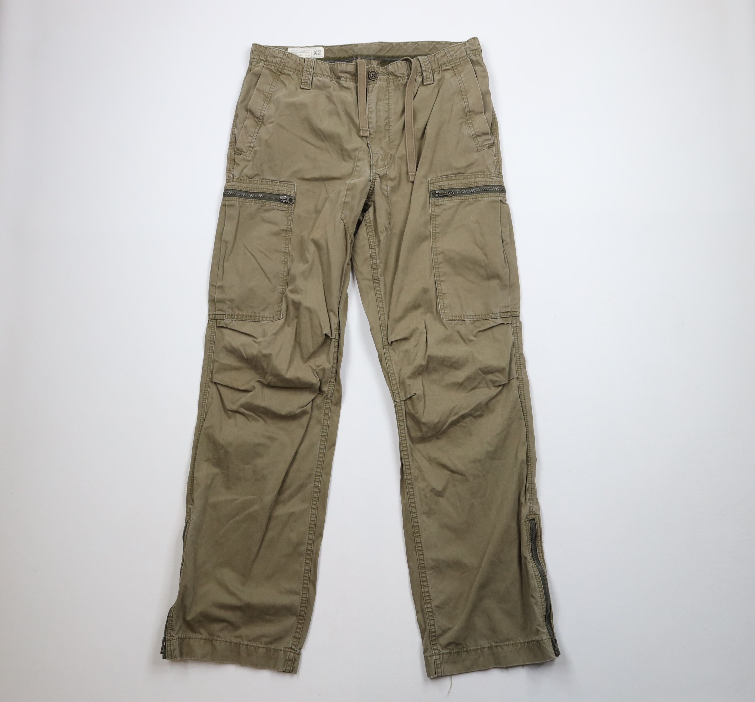 Express × Vintage Vintage Y2K Express X2 Military Baggy Wide Leg Cargo Pants Size US 36 / EU 52 - 1 Thumbnail
