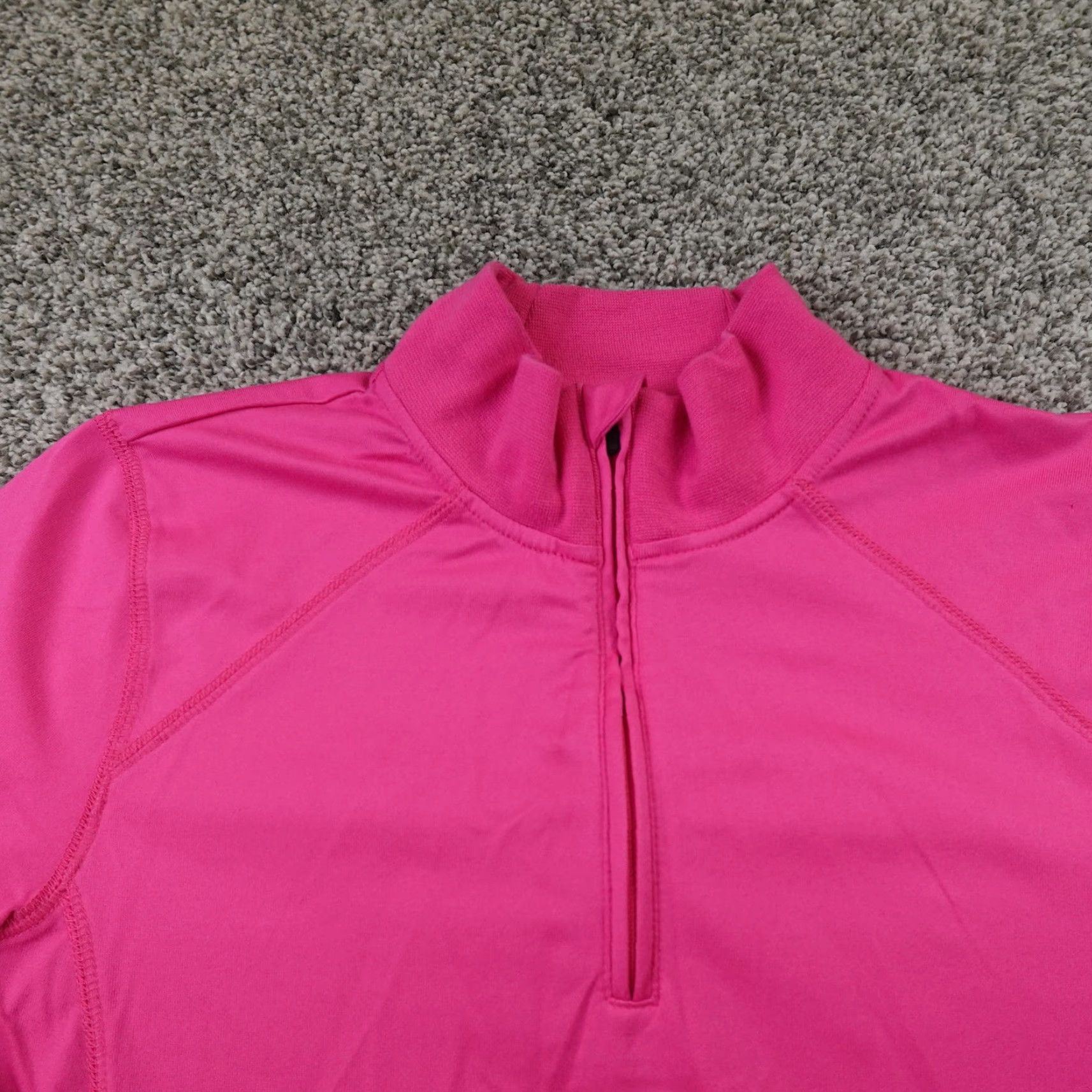 Vintage Zero Restriction Pullover Womens S Pink Performance 1/4 Zip Golf Top Stretch Size S / US 4 / IT 40 - 3 Thumbnail