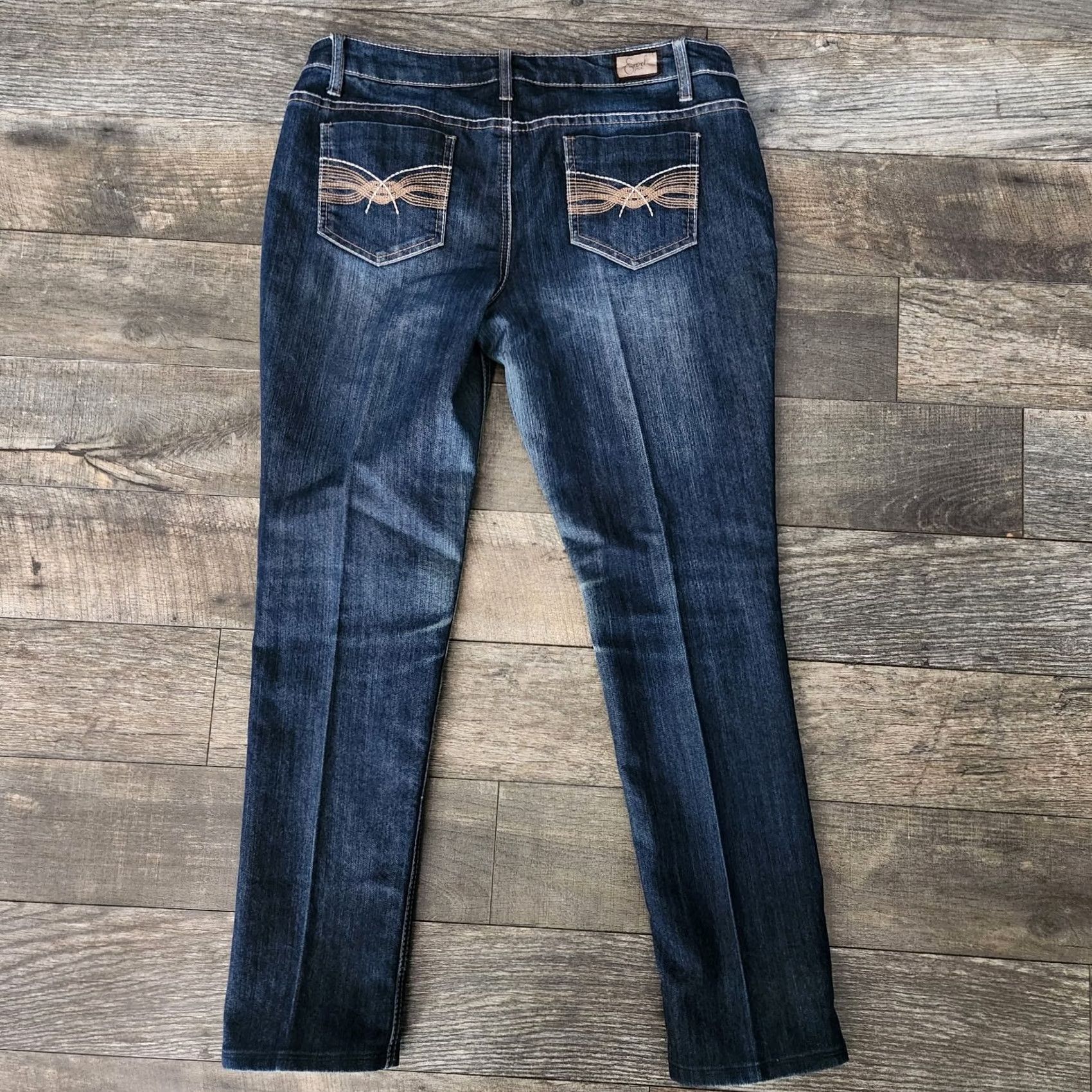 Vintage EARLJEANS Jeans REGULAR WOMENS Size 13 DARK BLUE Blues Cotton Blend 28in Inseam Mid Rise RN#89302 Size 34" / US 12 / IT 48 - 3 Thumbnail