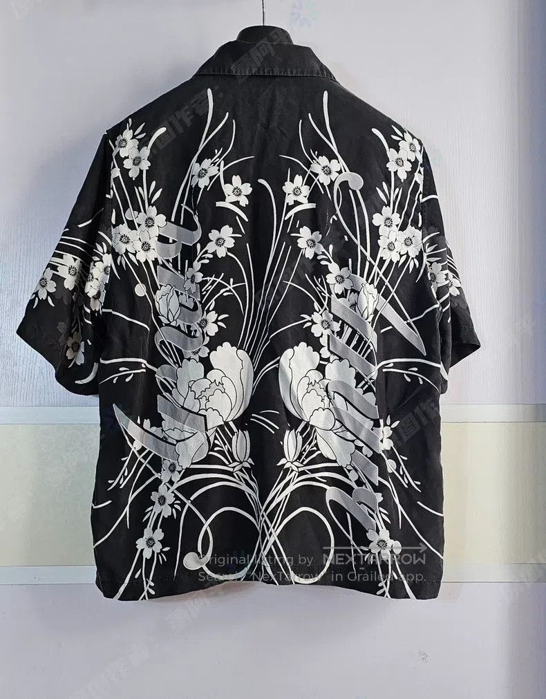 Amiri Amiri 100% mulberry silk short-sleeve shirt Size US XL / EU 56 / 4 - 5 Thumbnail