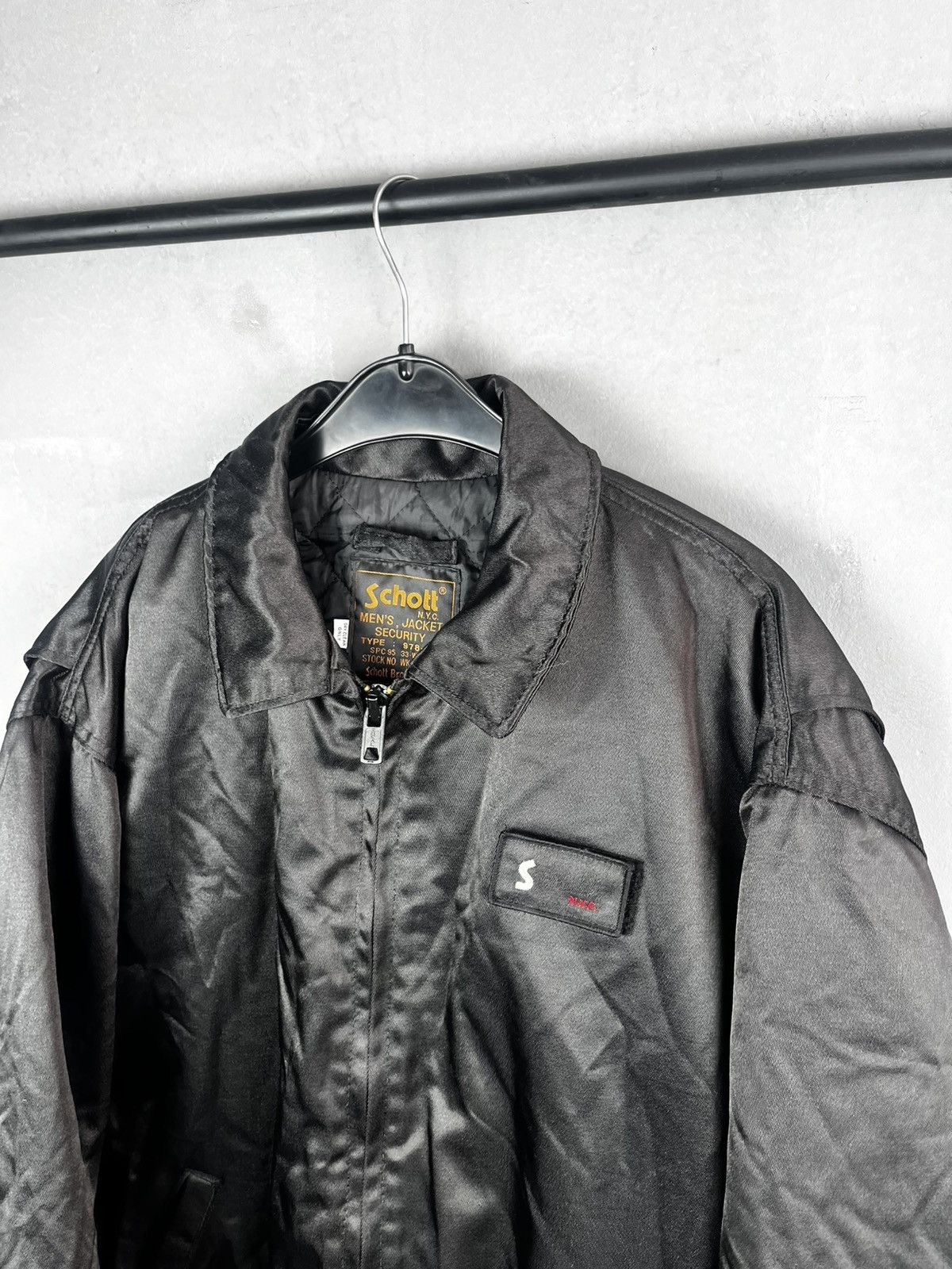 Schott Schott Vintage Bomber Jacket Cropped Boxy Patch Japanese Y2K Size US XL / EU 56 / 4 - 3 Thumbnail