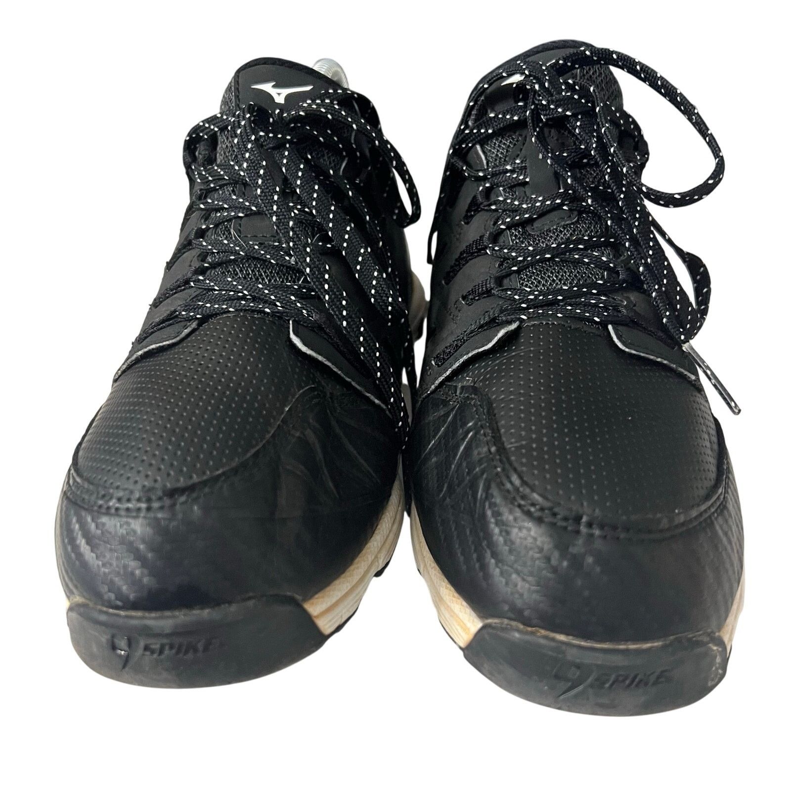 Mizuno Mizuno Men Metal Baseball Cleats 9.5 Black White 11GM195009 Size US 9.5 / EU 42-43 - 5 Thumbnail
