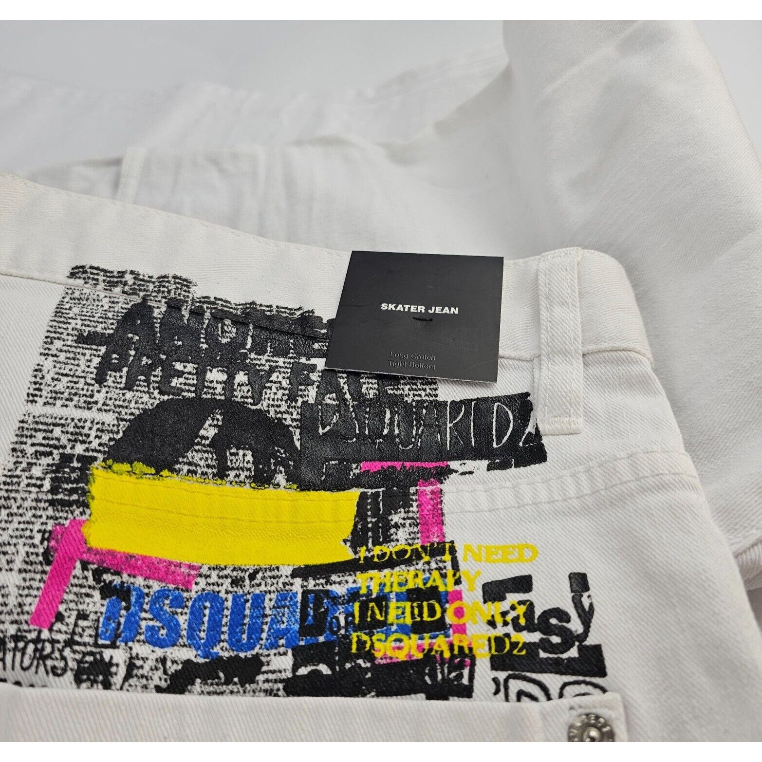 Dsquared2 DSQUARED2 White Jeans Size IT56 New Size US 40 / EU 56 - 4 Thumbnail