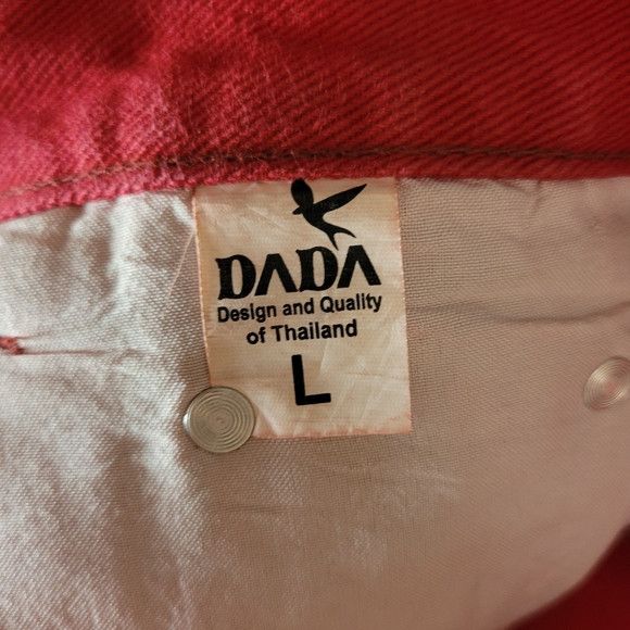 Other Dada High Waisted Jeans Short In Red/Pink Color - 27" Waist Size 27" / US 4 / IT 40 - 6 Thumbnail
